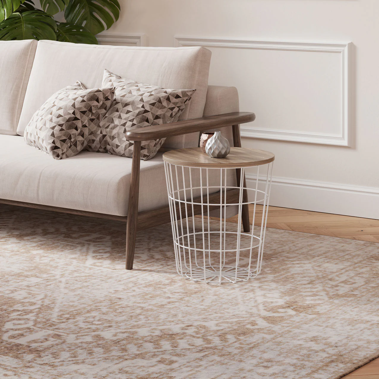 Beige Aztec Living Room Rug - Image 10