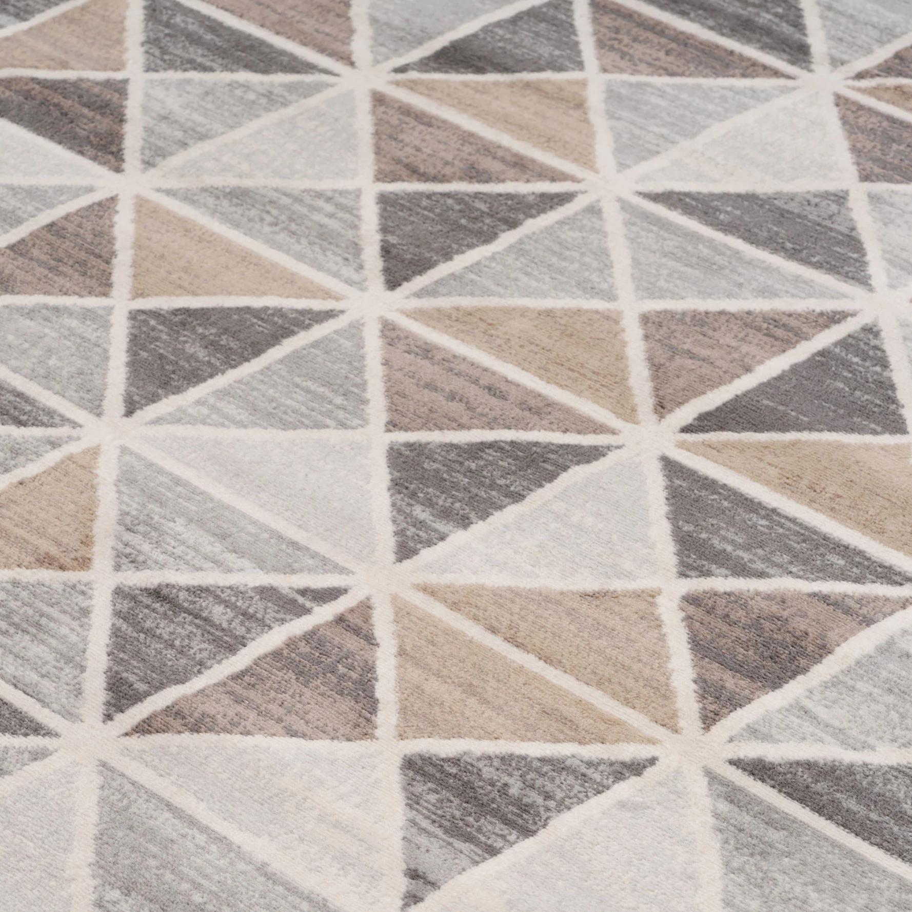 Beige Grey Multi Tile Area Rug - Image 6