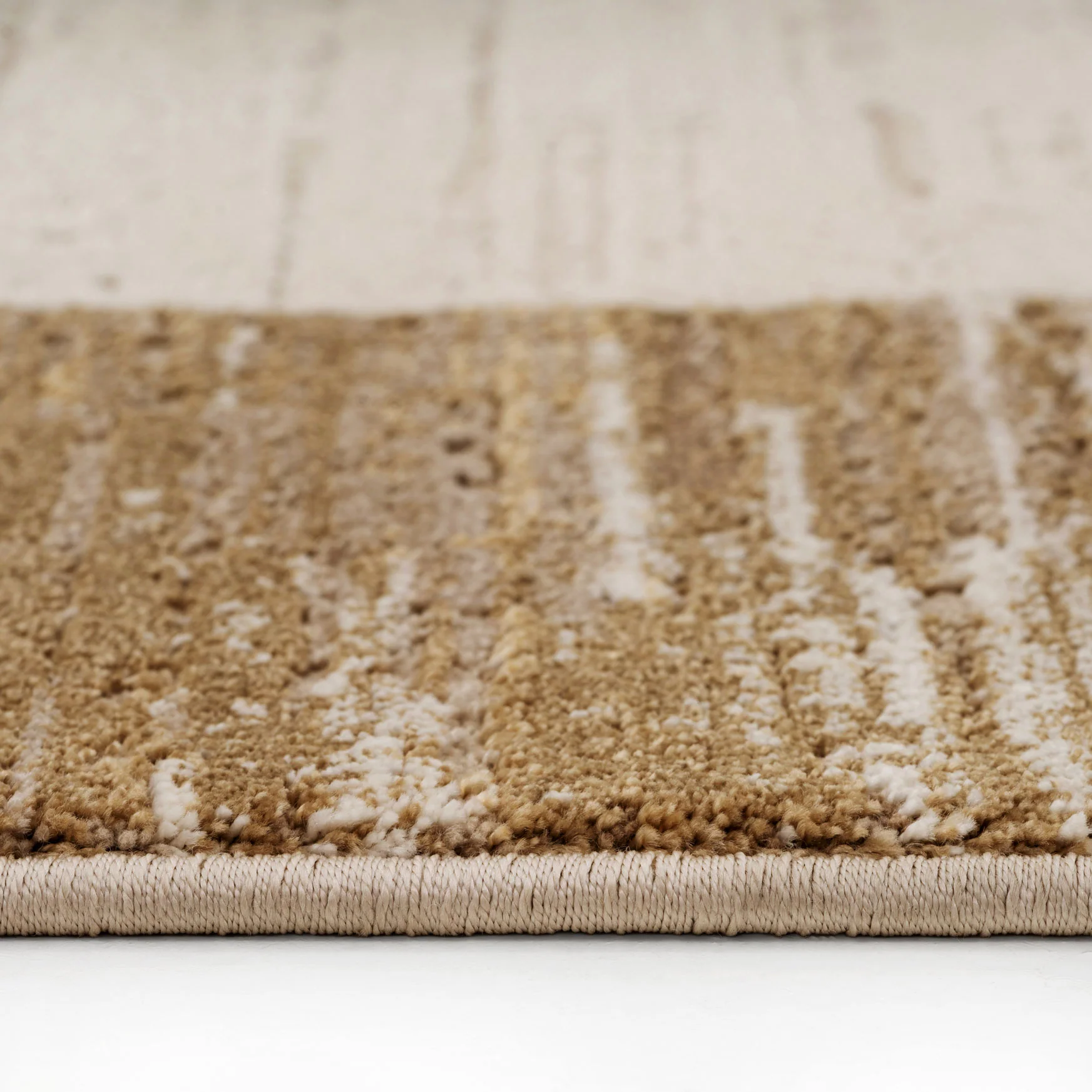 Beige Neutral Border Living Room Rug - Layla - Image 7