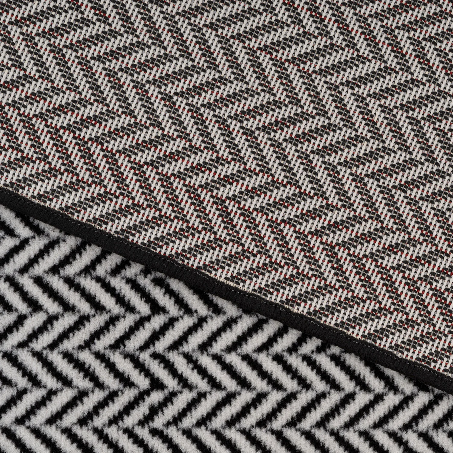 Black Chevron Stair Carpet Runner - Cut to Measure - Image 6