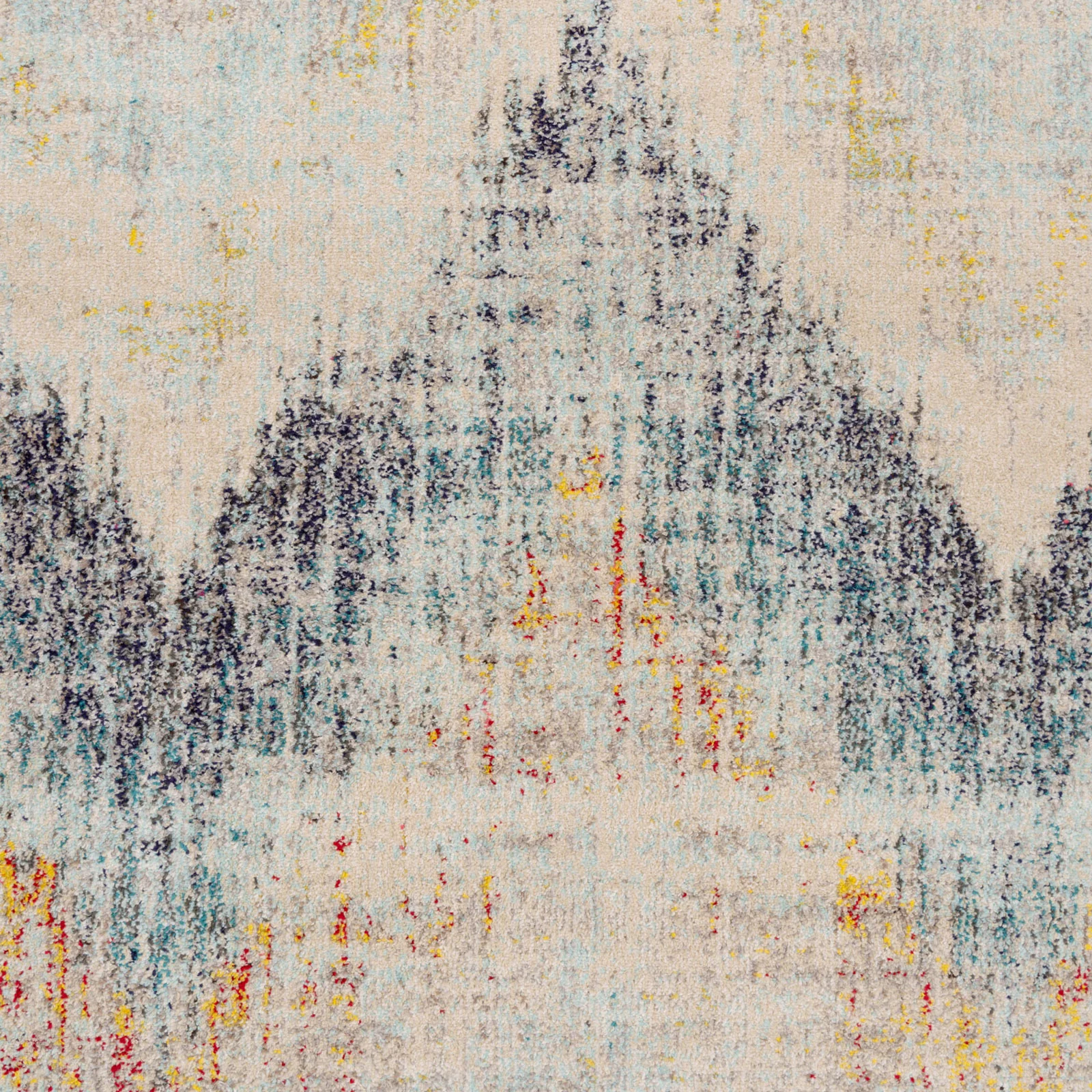 Blue Chevron Area Rug - Agatha - Image 6