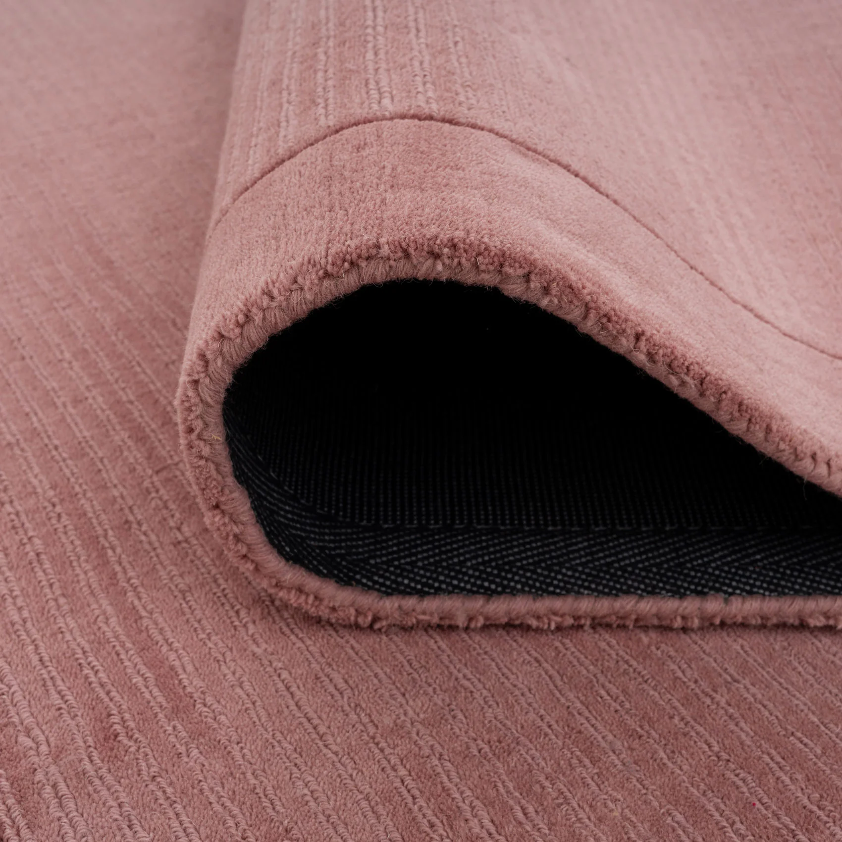 Blush Bordered Wool Rug - Olann Blush - Image 5