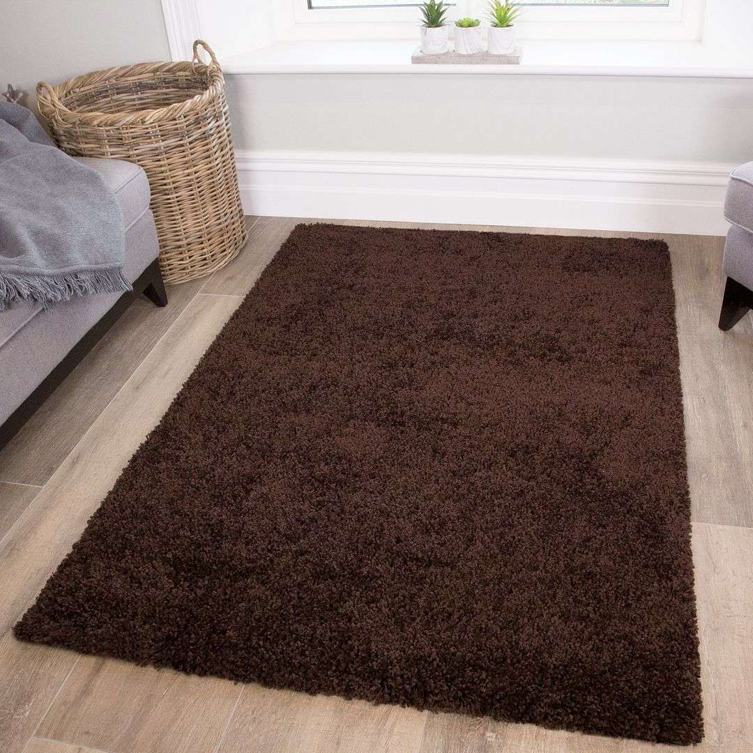 Brown Shaggy Rug - Image 3