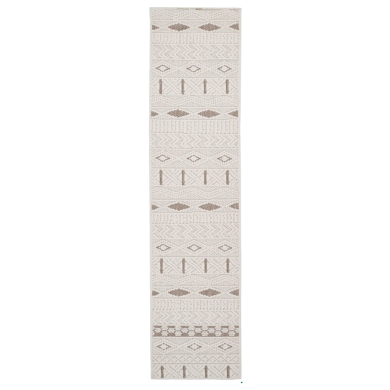 Cream Beige Boho Runner Rug - Sachi