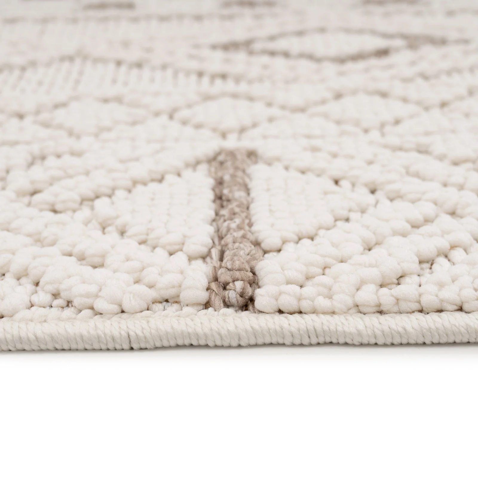 Cream Beige Boho Runner Rug - Sachi - Image 3