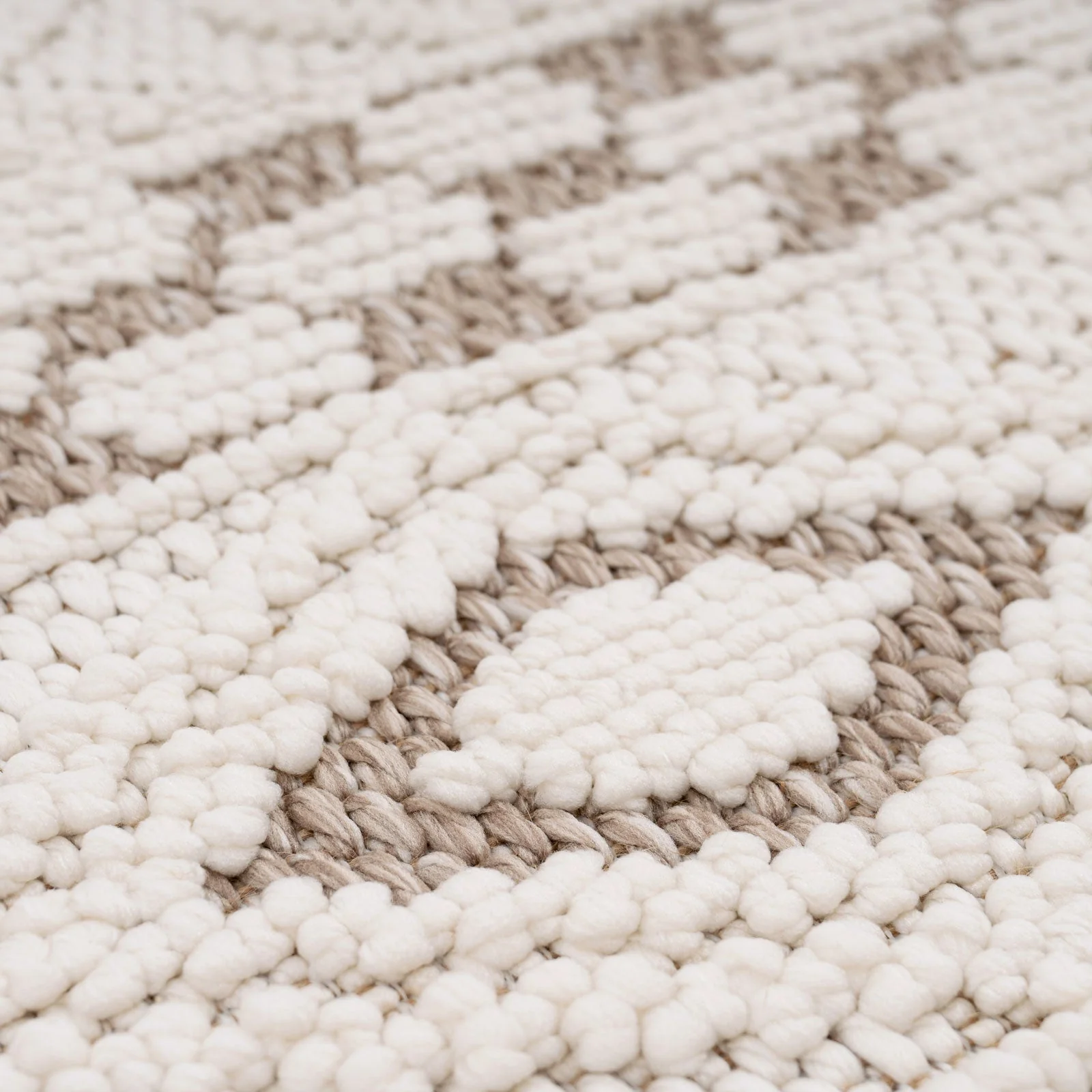 Cream Beige Boho Runner Rug - Sachi - Image 4