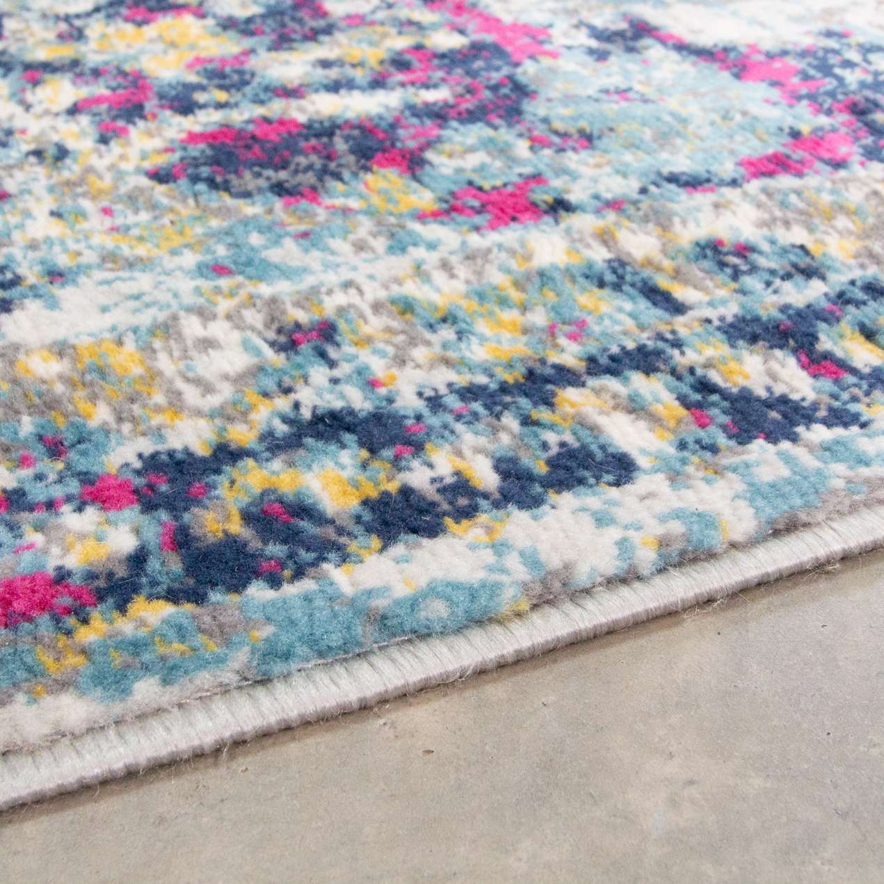 Faded Distressed Colourful Oriental Pattern Runner  Rug - Image 4