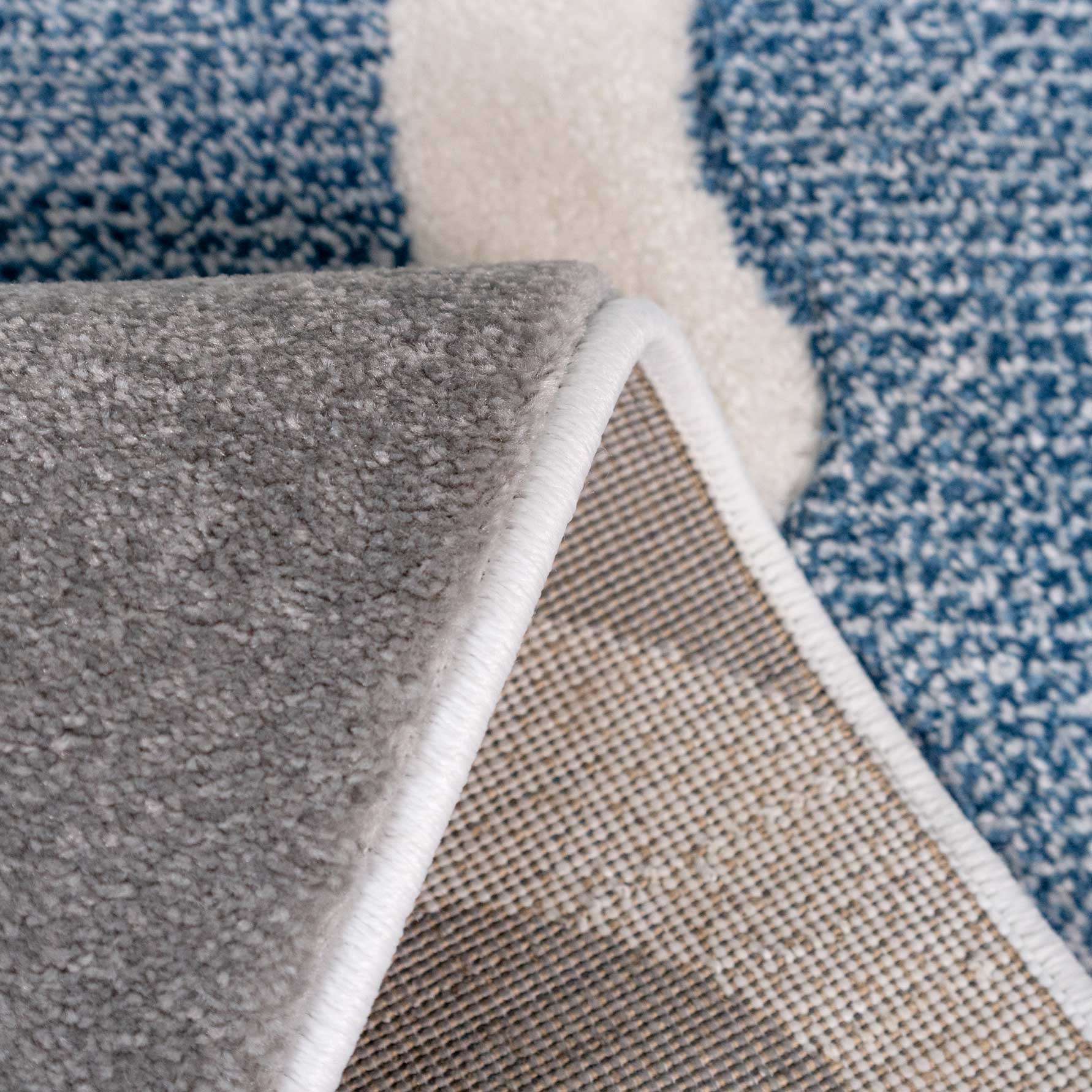 Fresh Trellis Blue Living Runner Rug - Image 6