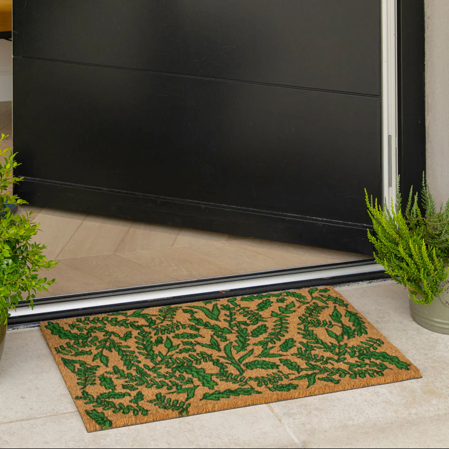Green Bramble Coir Doormat - Image 2