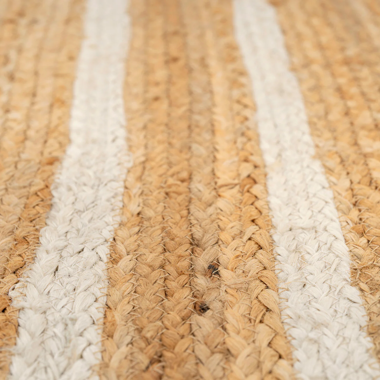 Handwoven Brown Jute Braided Line Runner - Saria - Image 6