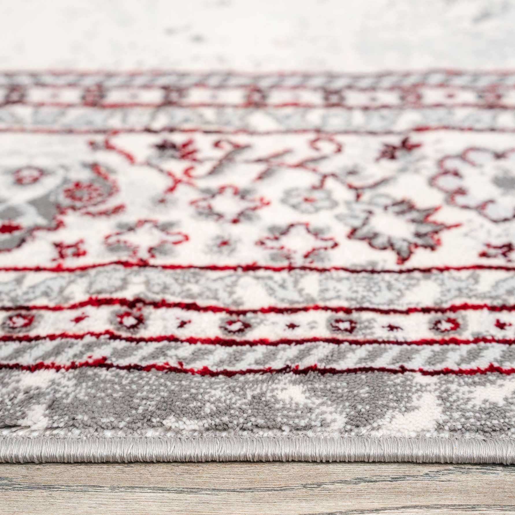 Modern Red Abstract Oriental Rugs - Victoria - Image 5