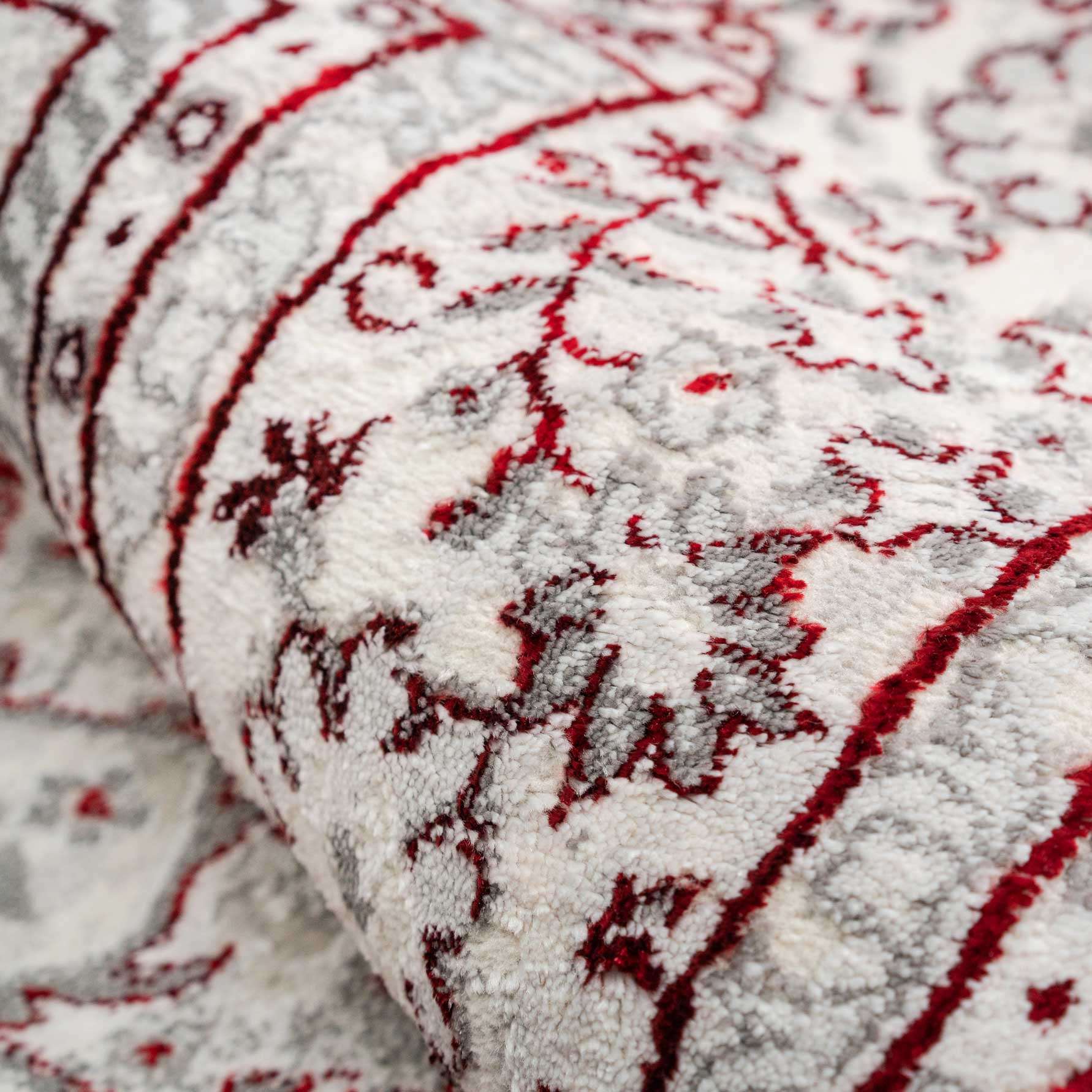 Modern Red Abstract Oriental Rugs - Victoria - Image 6
