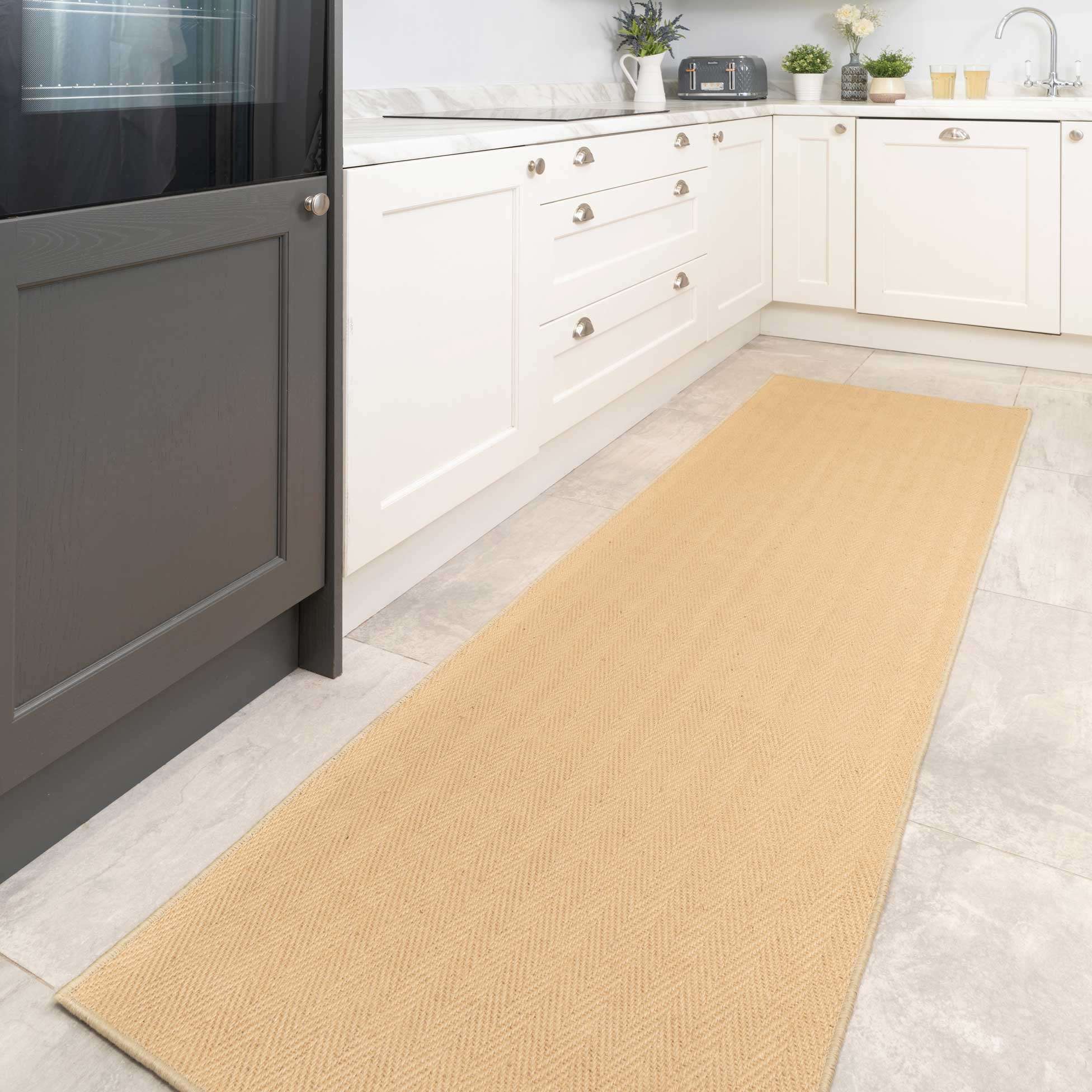Natural Border Rustic Jute Area Rug - Image 6