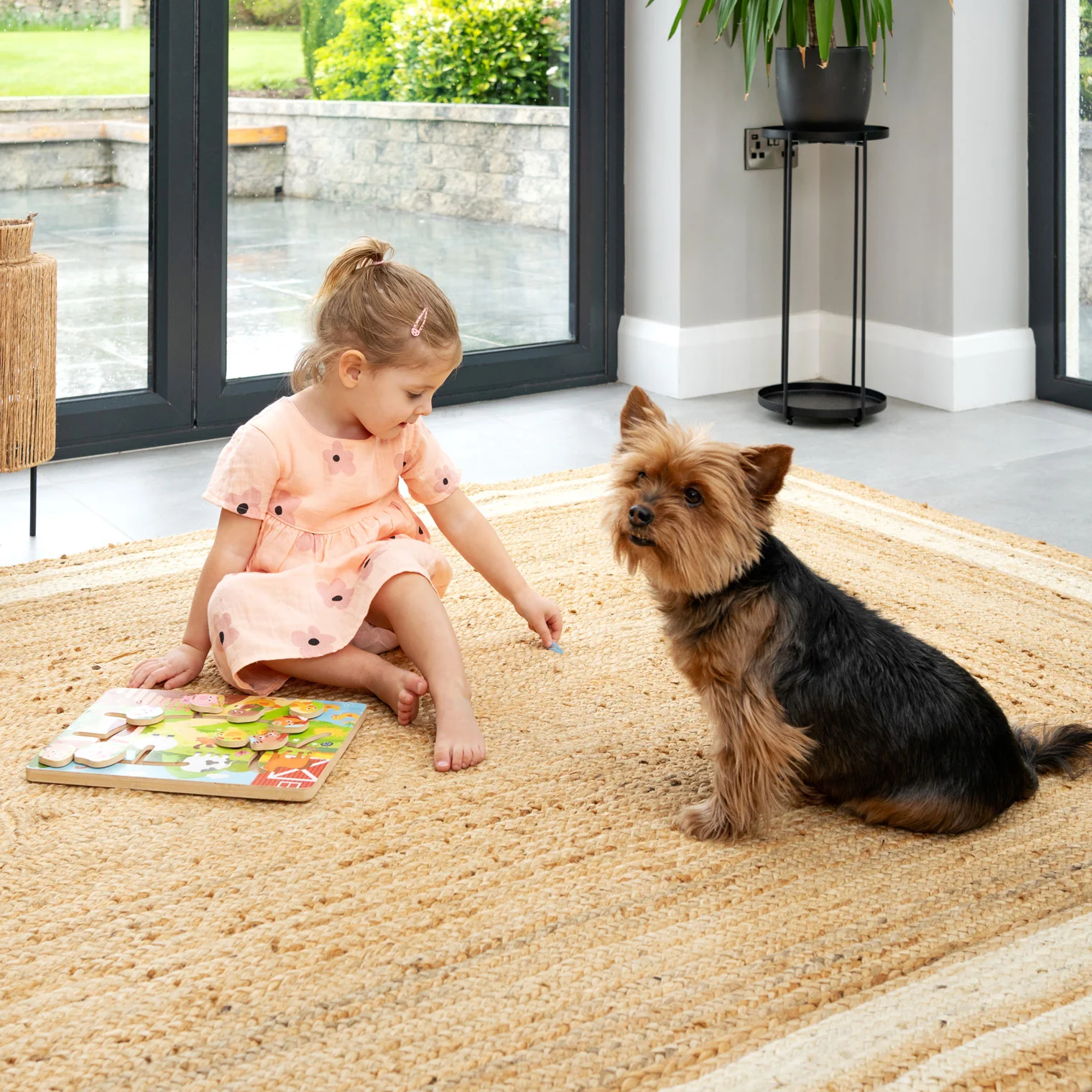 Natural Bordered Jute Rug - Laurel - Image 4
