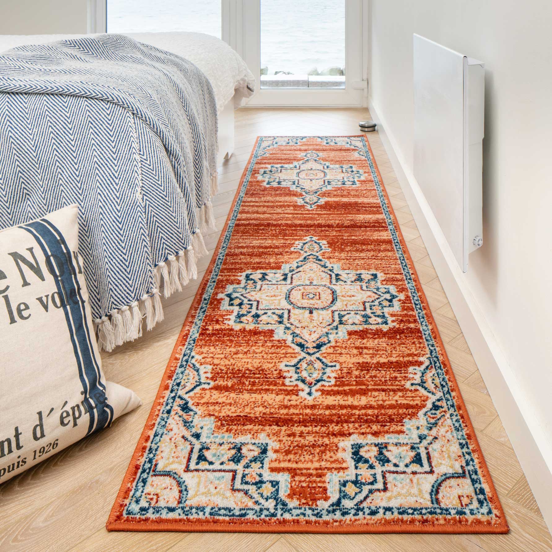 Terracotta Orange Oriental Area Rug - Antik - Image 8