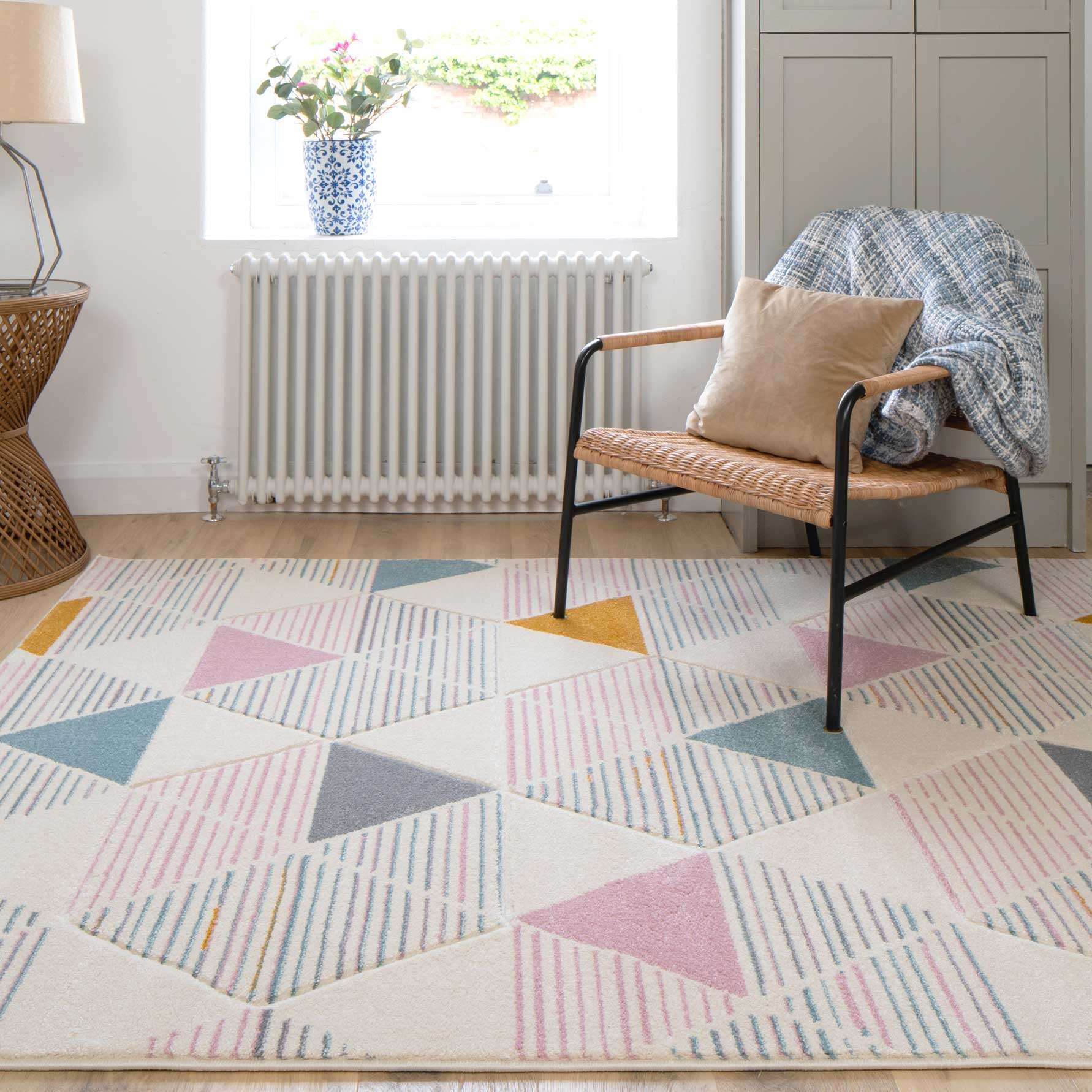 Pastel Pentagon Living Room Rug - Image 2
