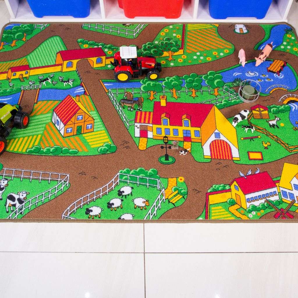 Play Farm Fun Farmer Kids Rug - Image 2