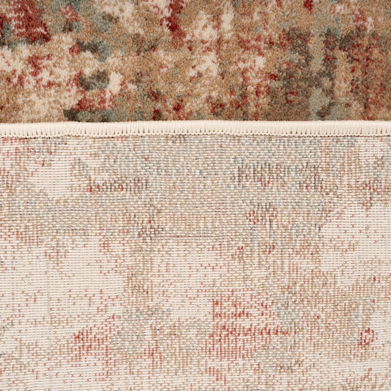 Plush Abstract Beige Orange Runner - Farah - Image 6