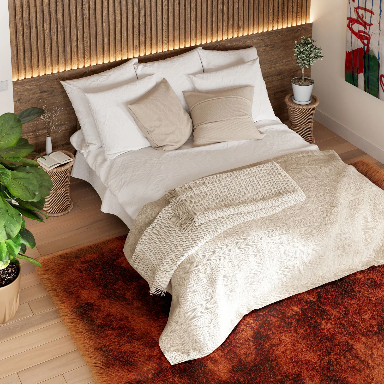 Plush Soft Shaggy Area Rug - Choose Your Colour - Image 2