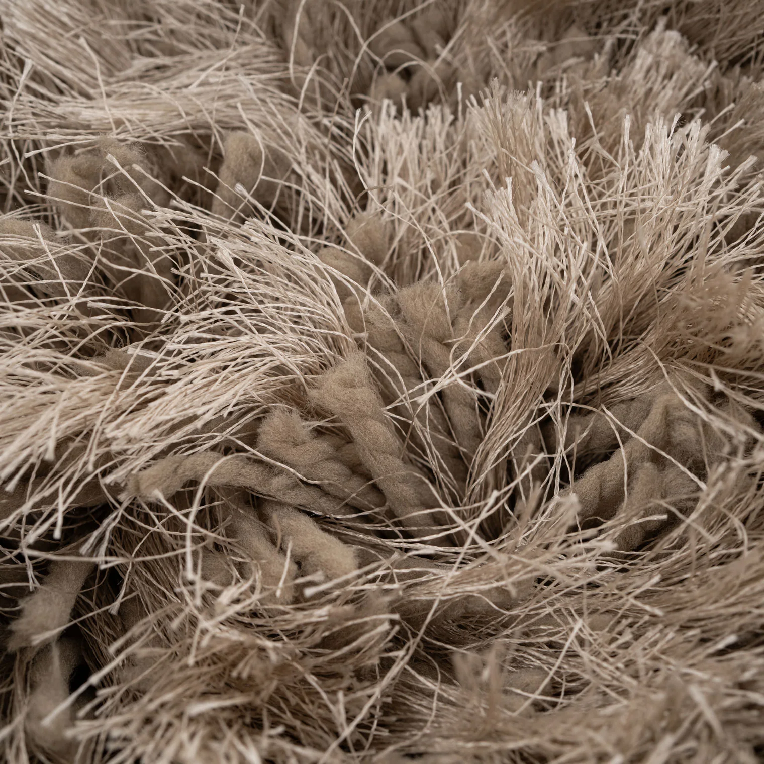 Plush Soft Greige Shaggy Rug - Zia - Image 10