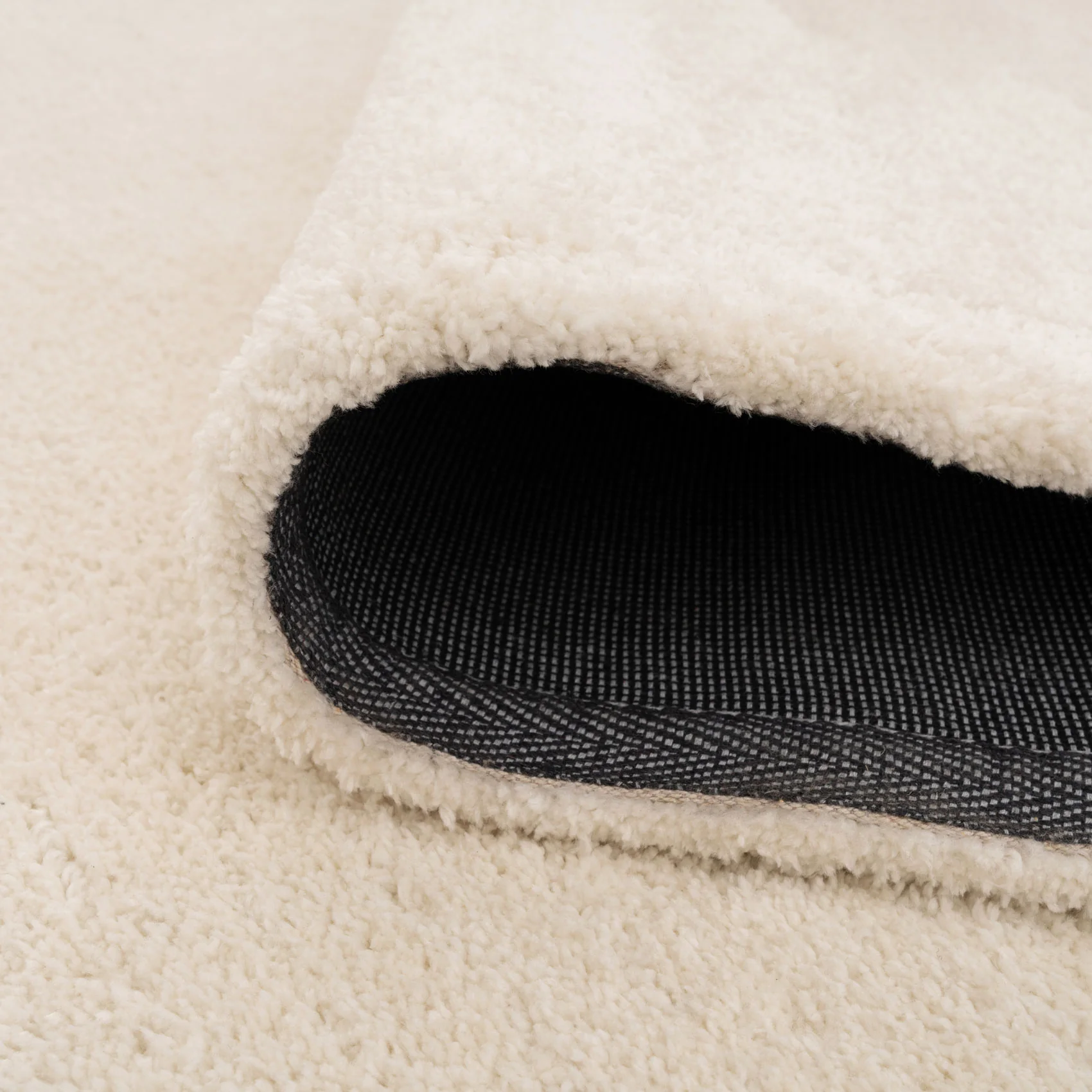 Premium Cream Shaggy Runner Rug - Lace - Image 2