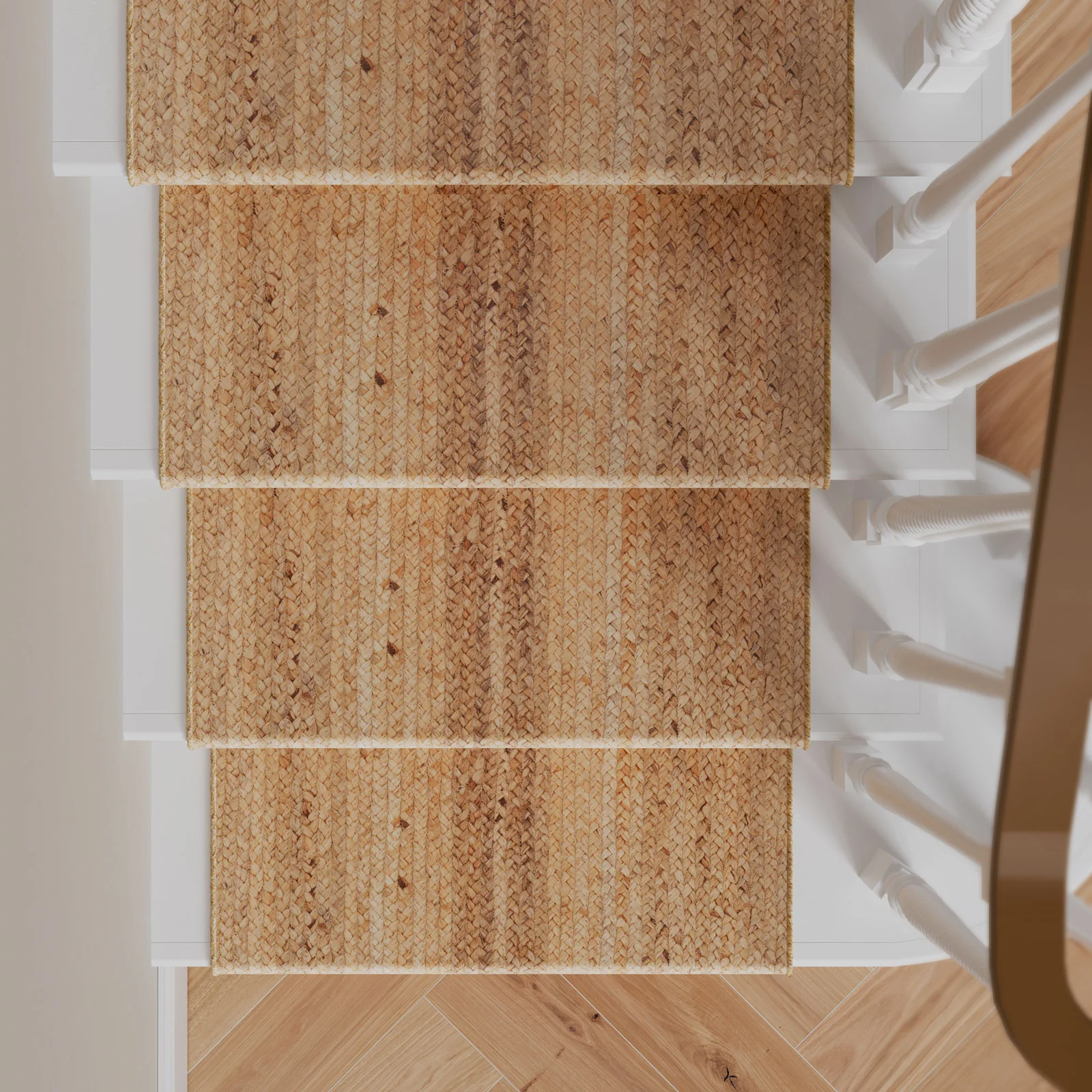 Rustic Jute Stair Carpet Runner - Althea - Image 2