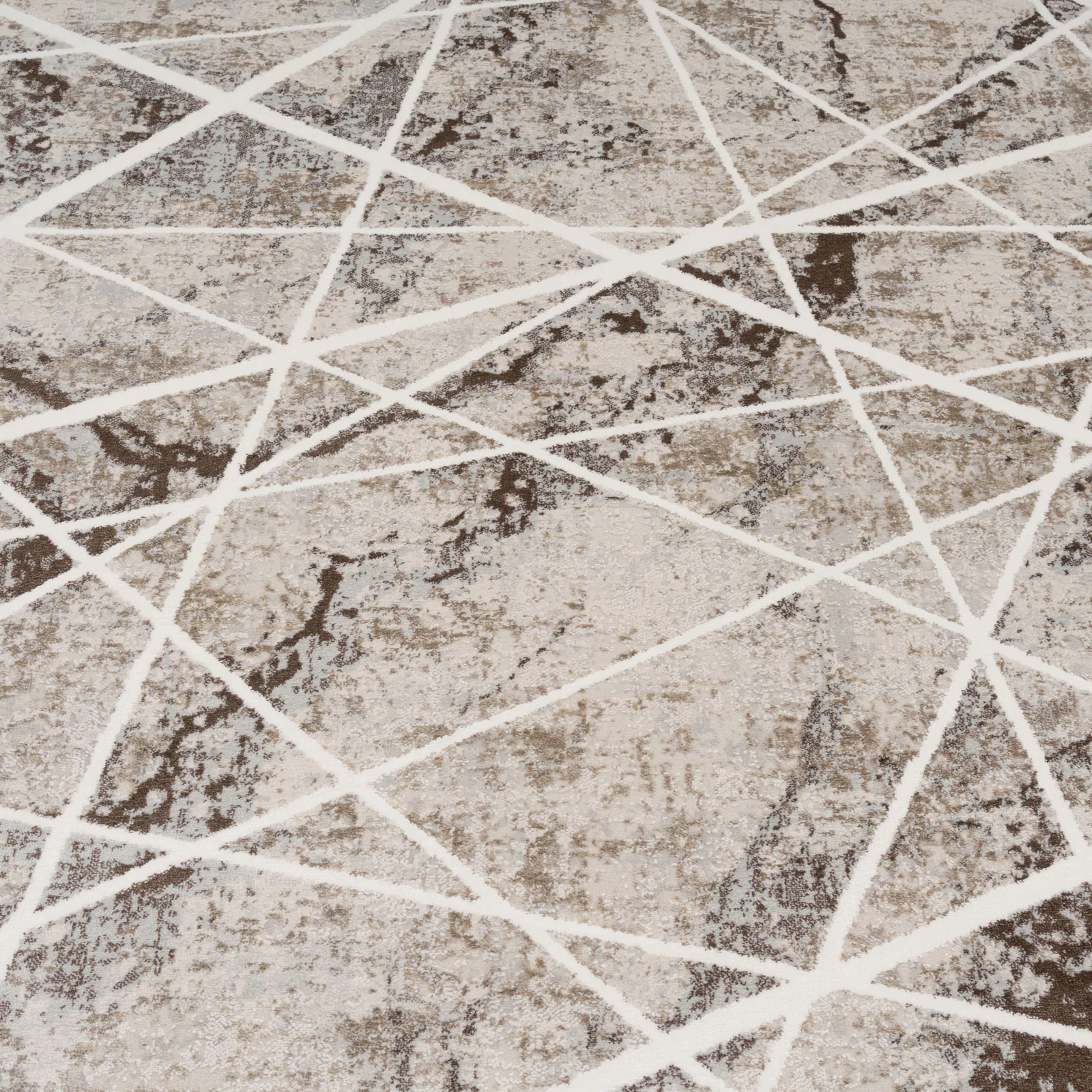 Soft Beige Geometric Rug - Valo - Image 7