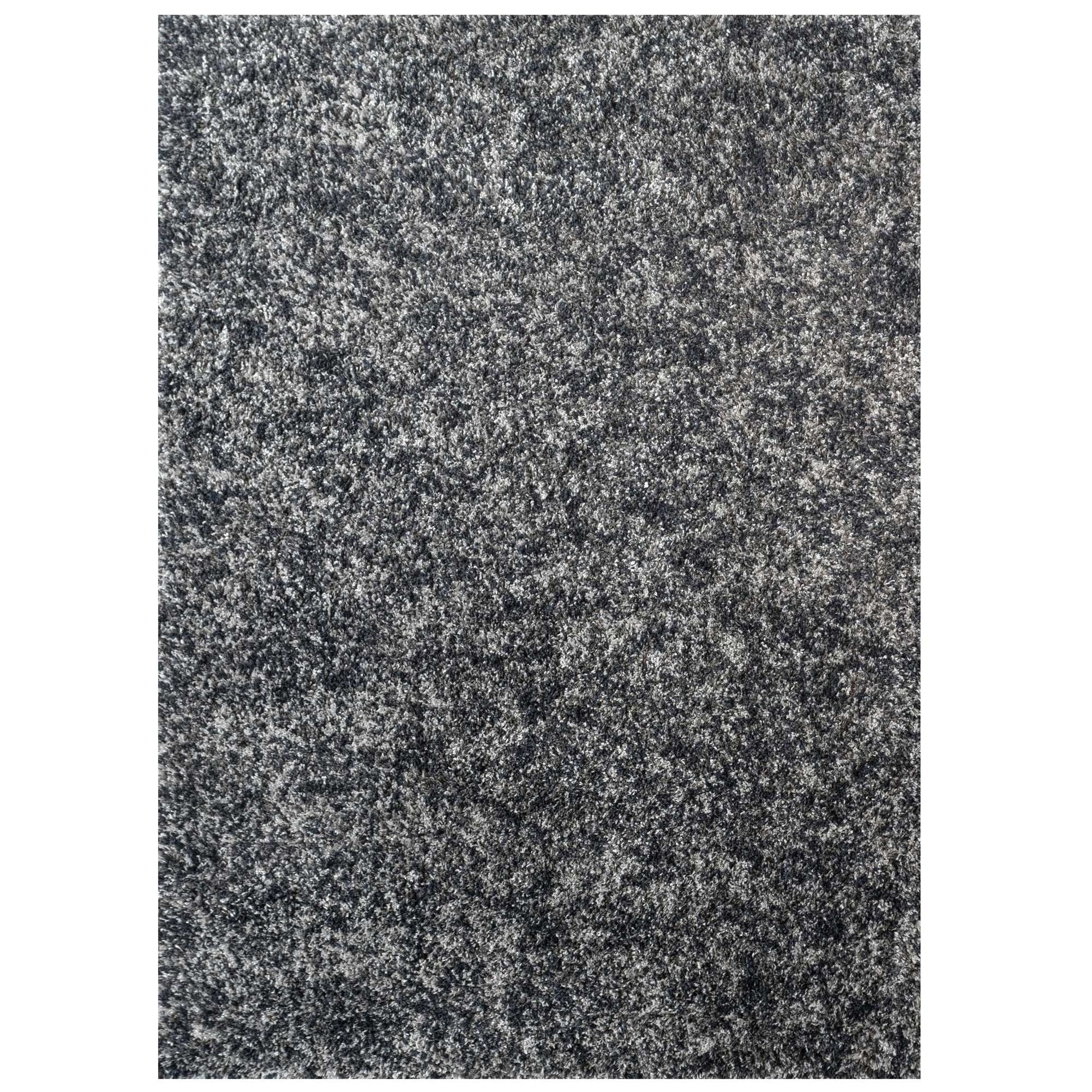 Soft Mottled Grey Shaggy Area Rug - Camberley