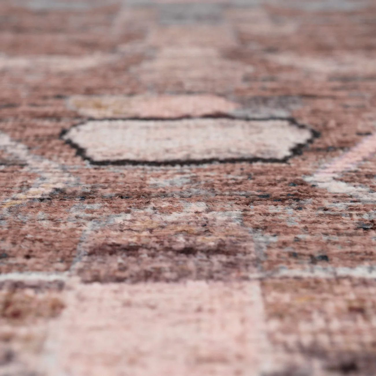 Soft Washable Brown Aztec Runner - Sybil - Image 3