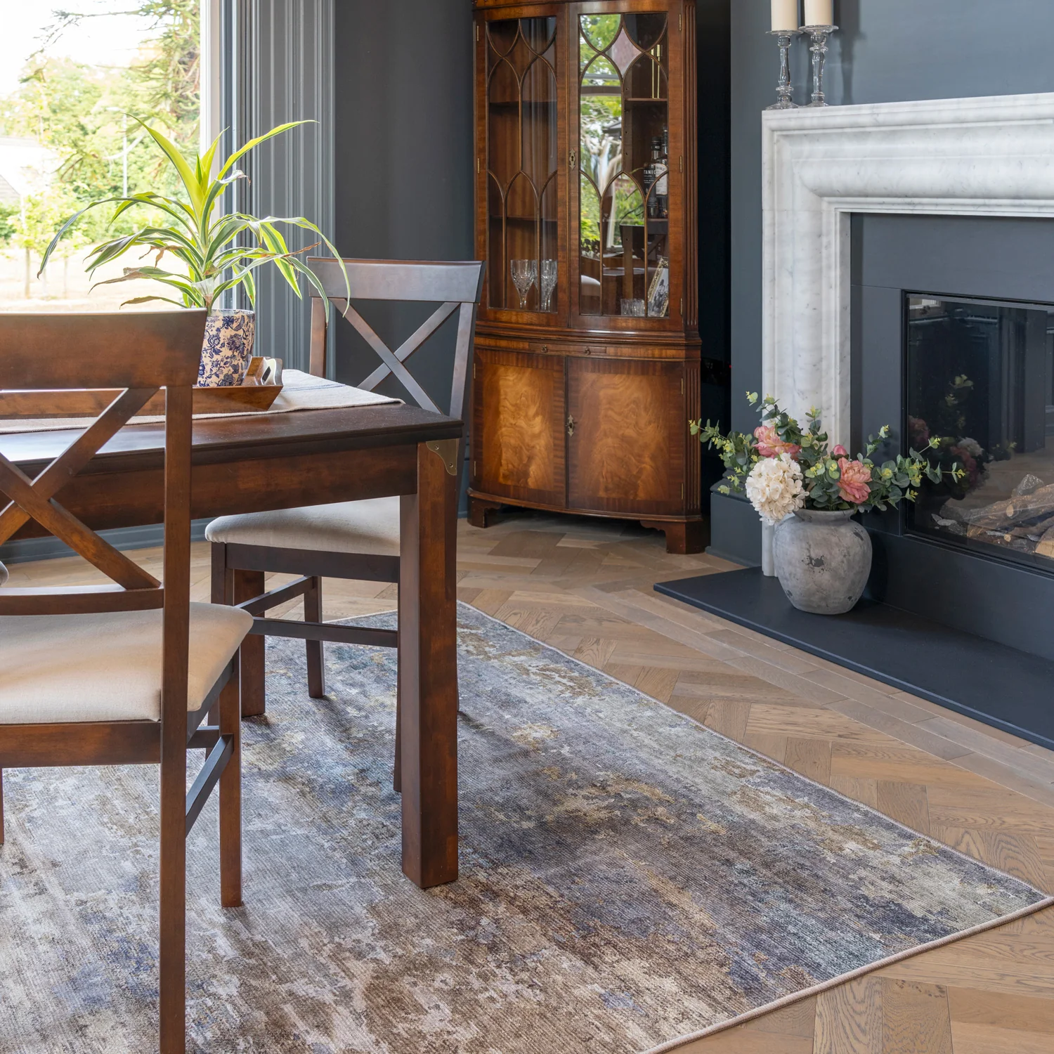 Soft Washable Brushed Gold Rug - Millie - Image 6