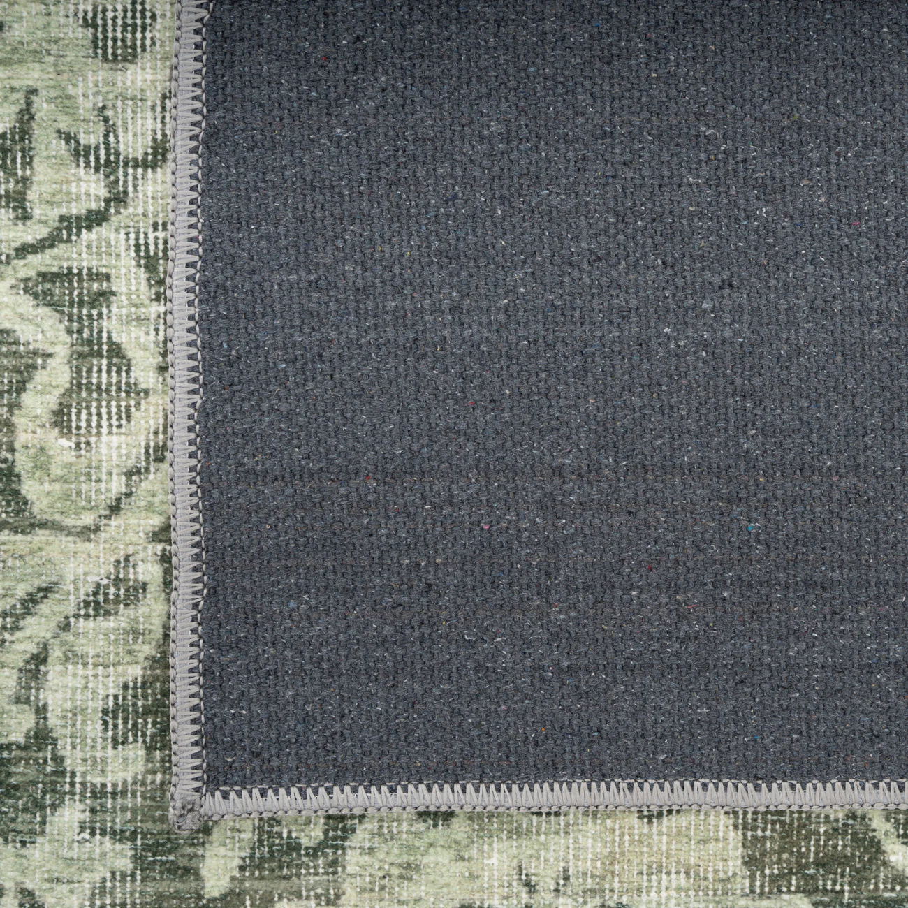 Soft Washable Green Motif Rug - Pippa - Image 10