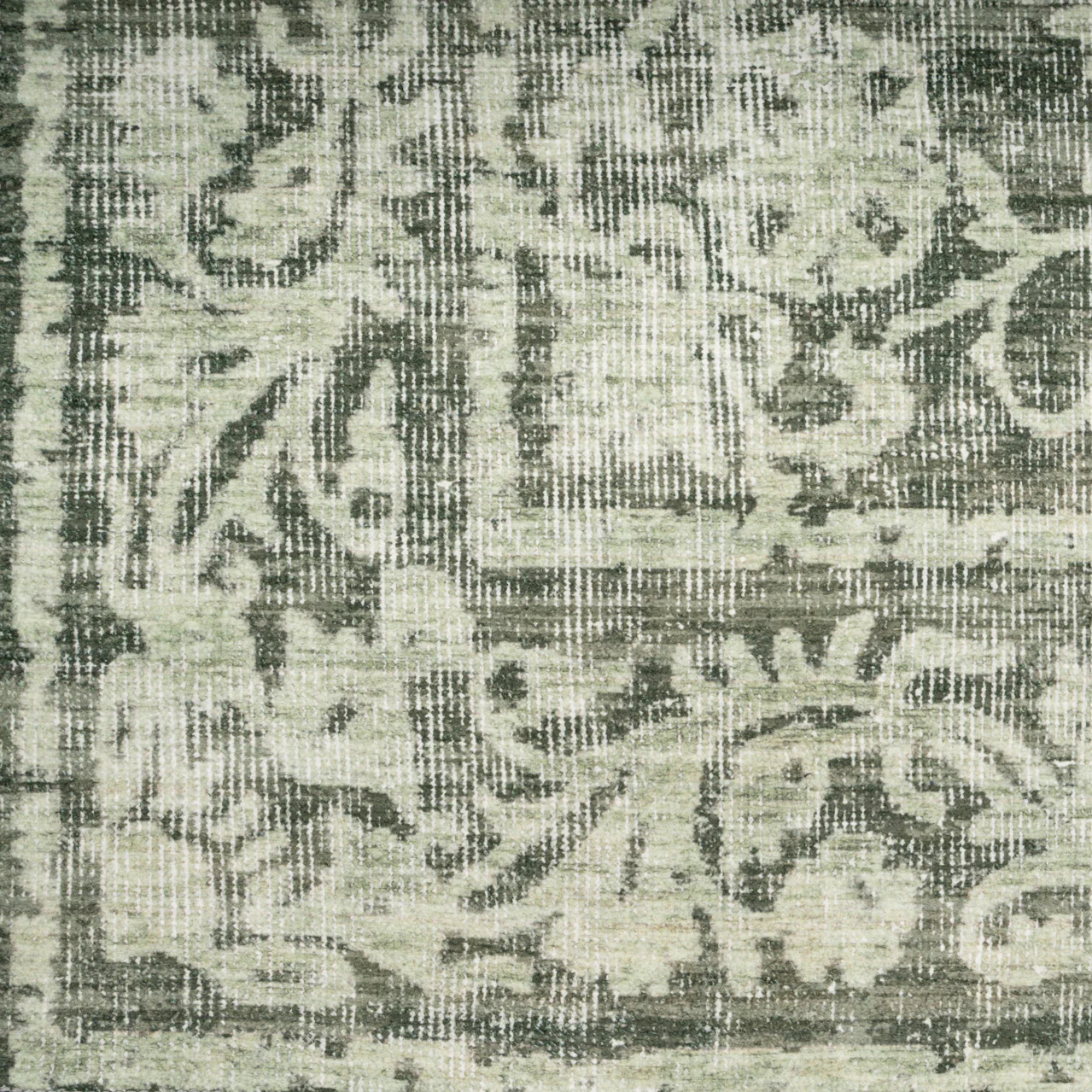 Soft Washable Green Motif Rug - Pippa - Image 11