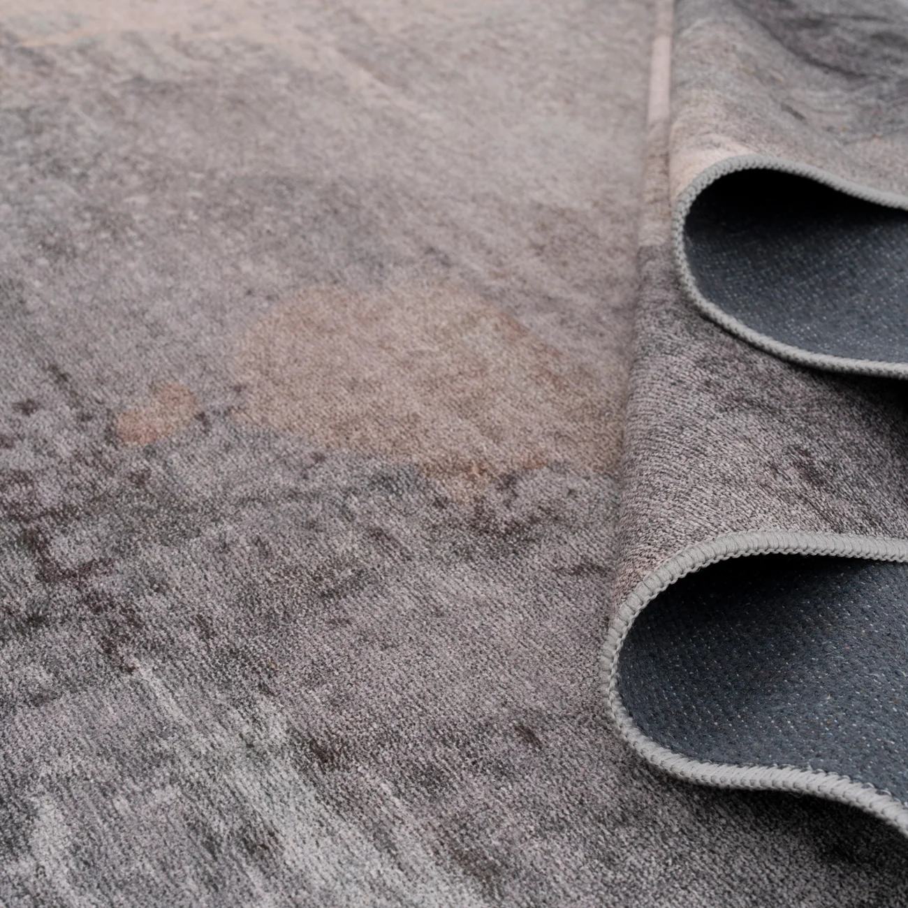Soft Washable Grey Abstract Runner - Dara - Image 6