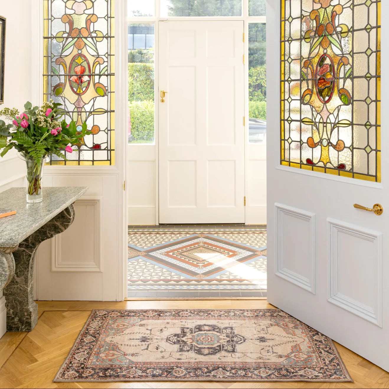 Soft Washable Heritage Bathroom Mat - Hazel - Image 5