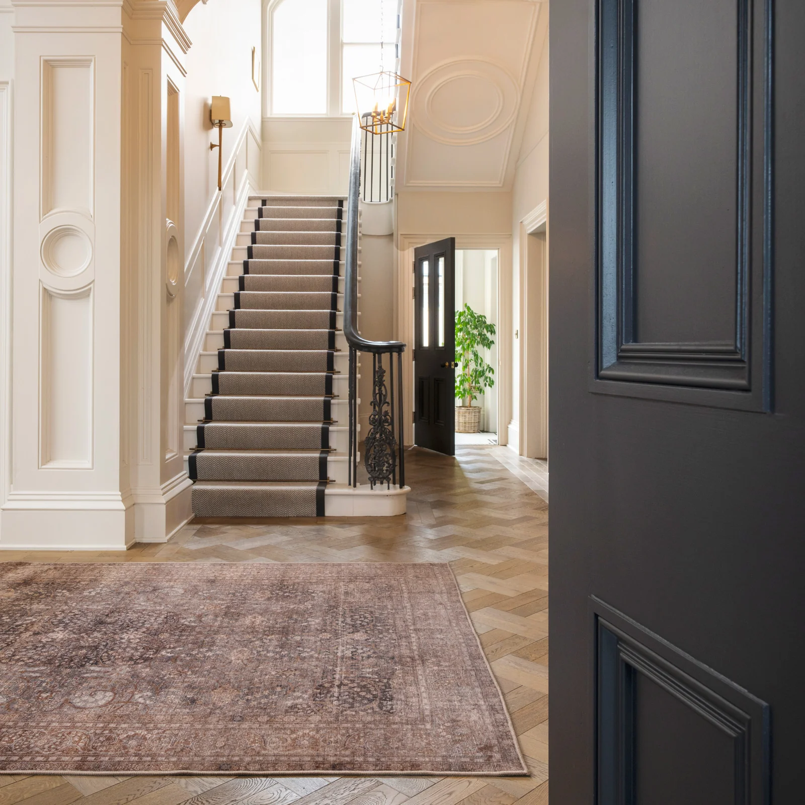 Soft Washable Heritage Brown Rug - Winnie - Image 3