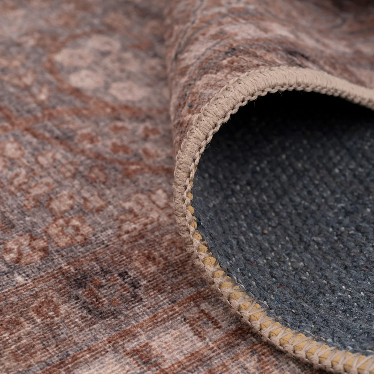 Soft Washable Heritage Brown Runner - Winnie - Image 3