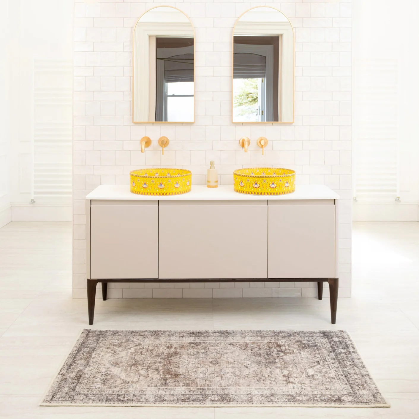Soft Washable Vintage Bathroom Mat - Elsie - Image 2