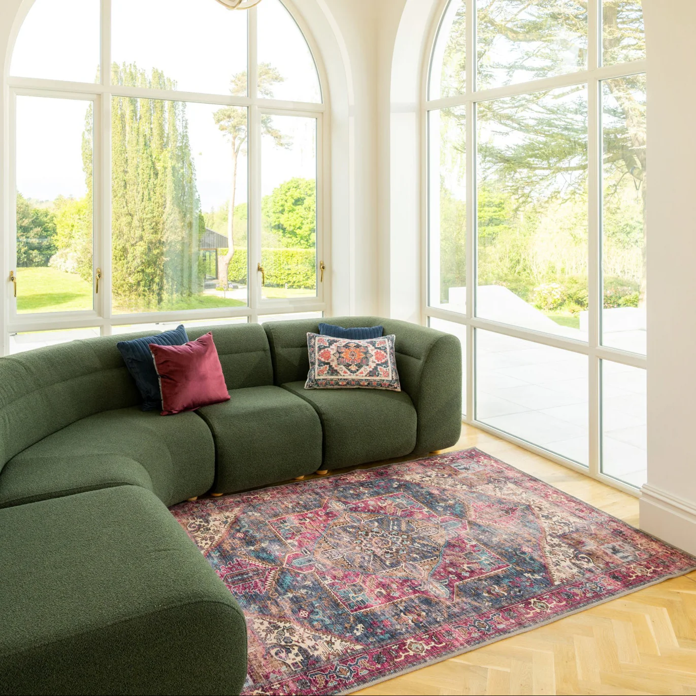 Soft Washable Multicolour Rug - Delphine - Image 5