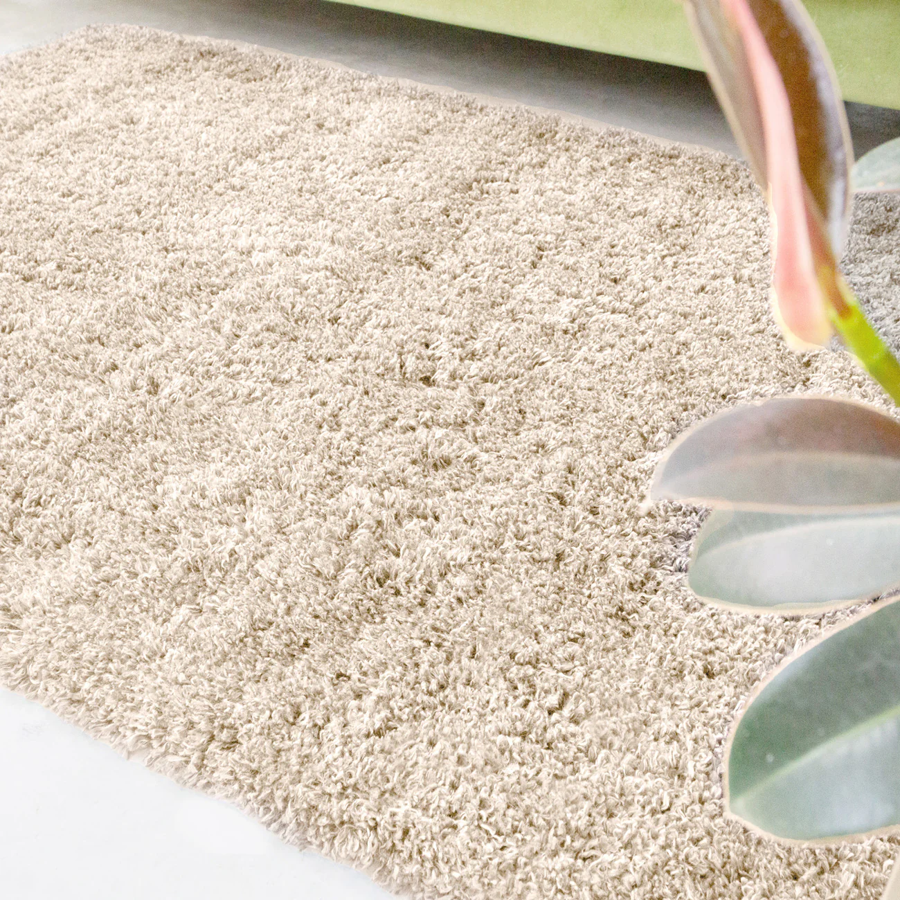 Soft Everyday Light Beige Shaggy Runner Rug - Image 5