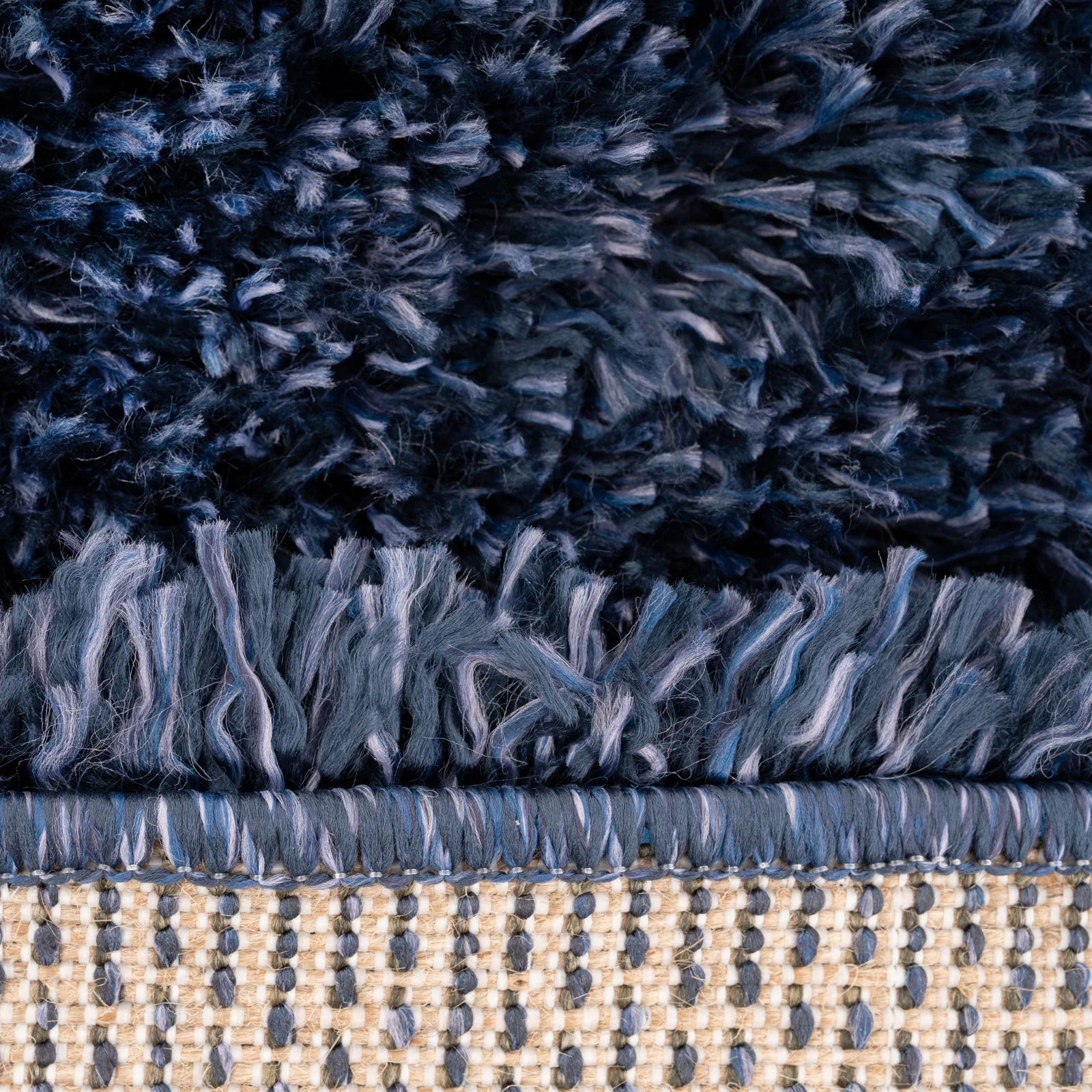 Soft Everyday Navy Shaggy Rug - Image 6
