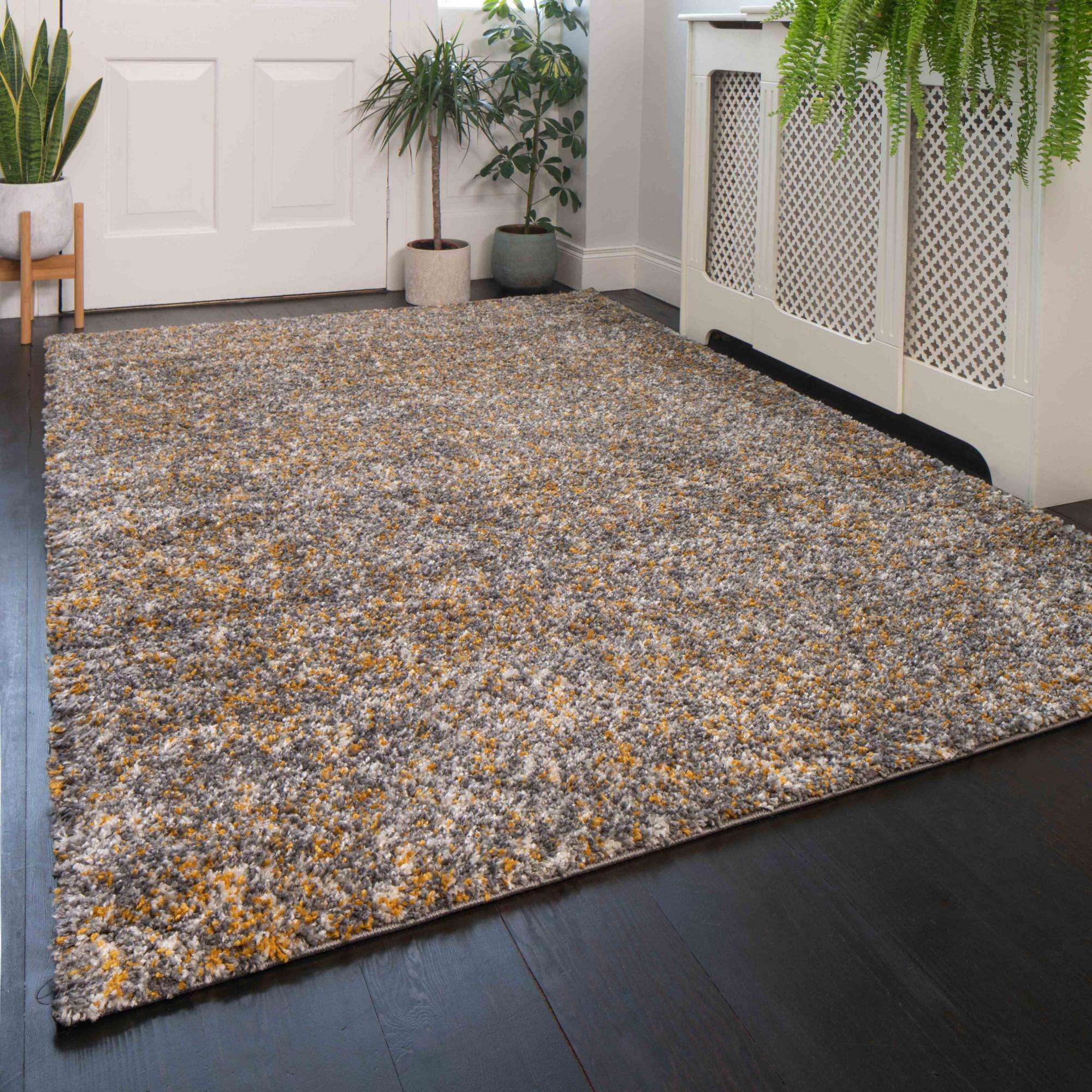 Super Soft Ochre Shaggy Runner Rug for Hallway - Image 6