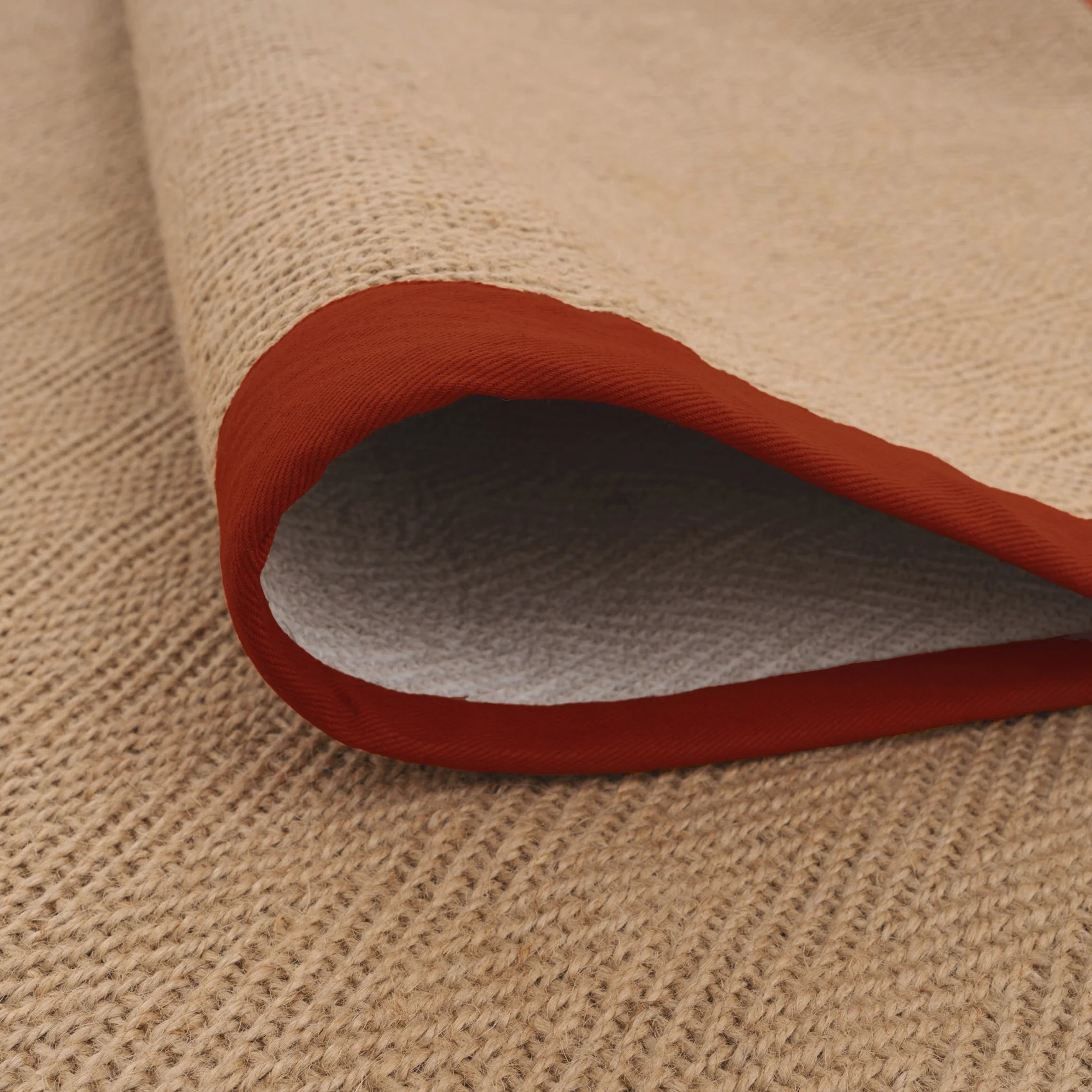 Terracotta Border Jute Runner Rug - Juliette Rust - Image 4