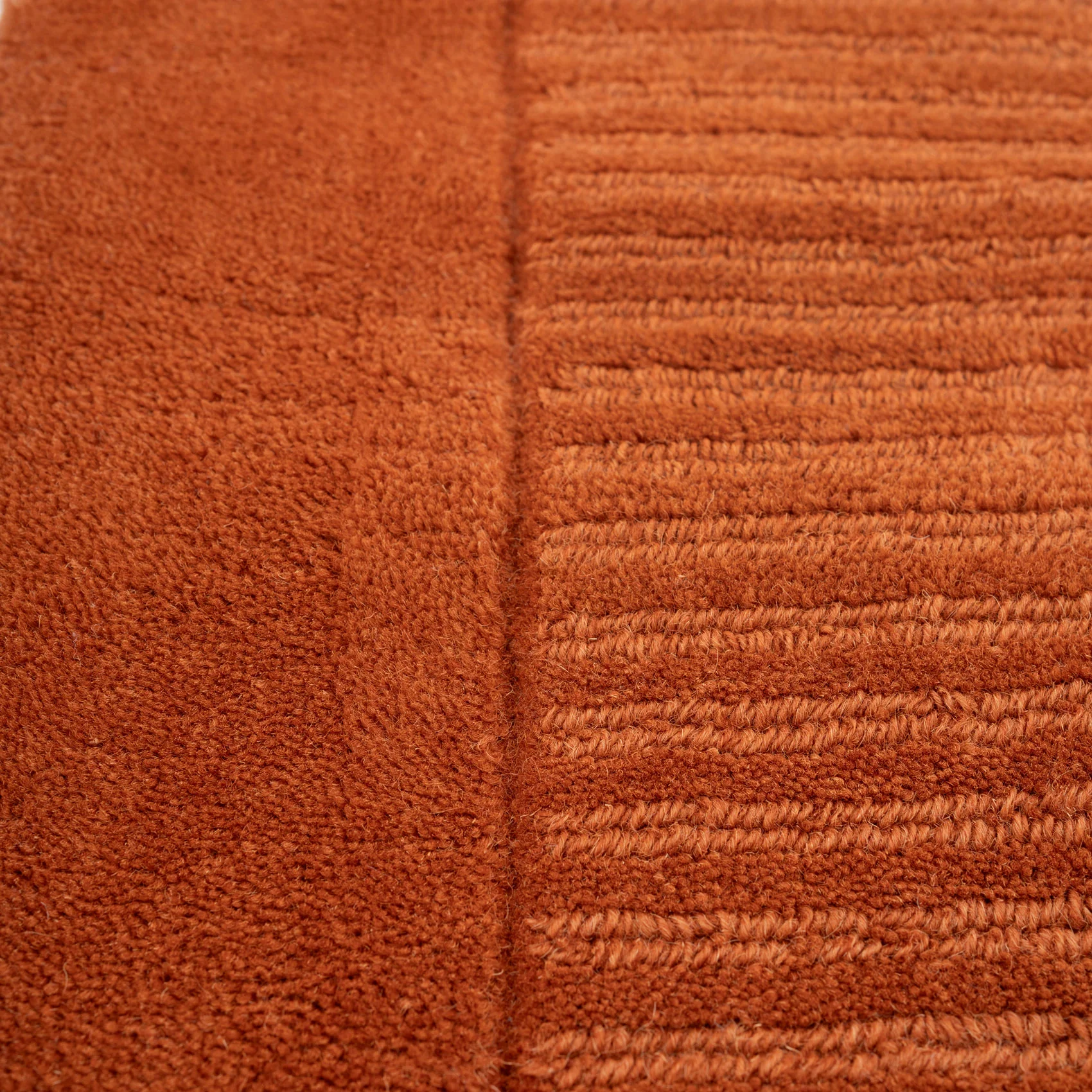 Terracotta Bordered Wool Rug - Olann Terra - Image 5