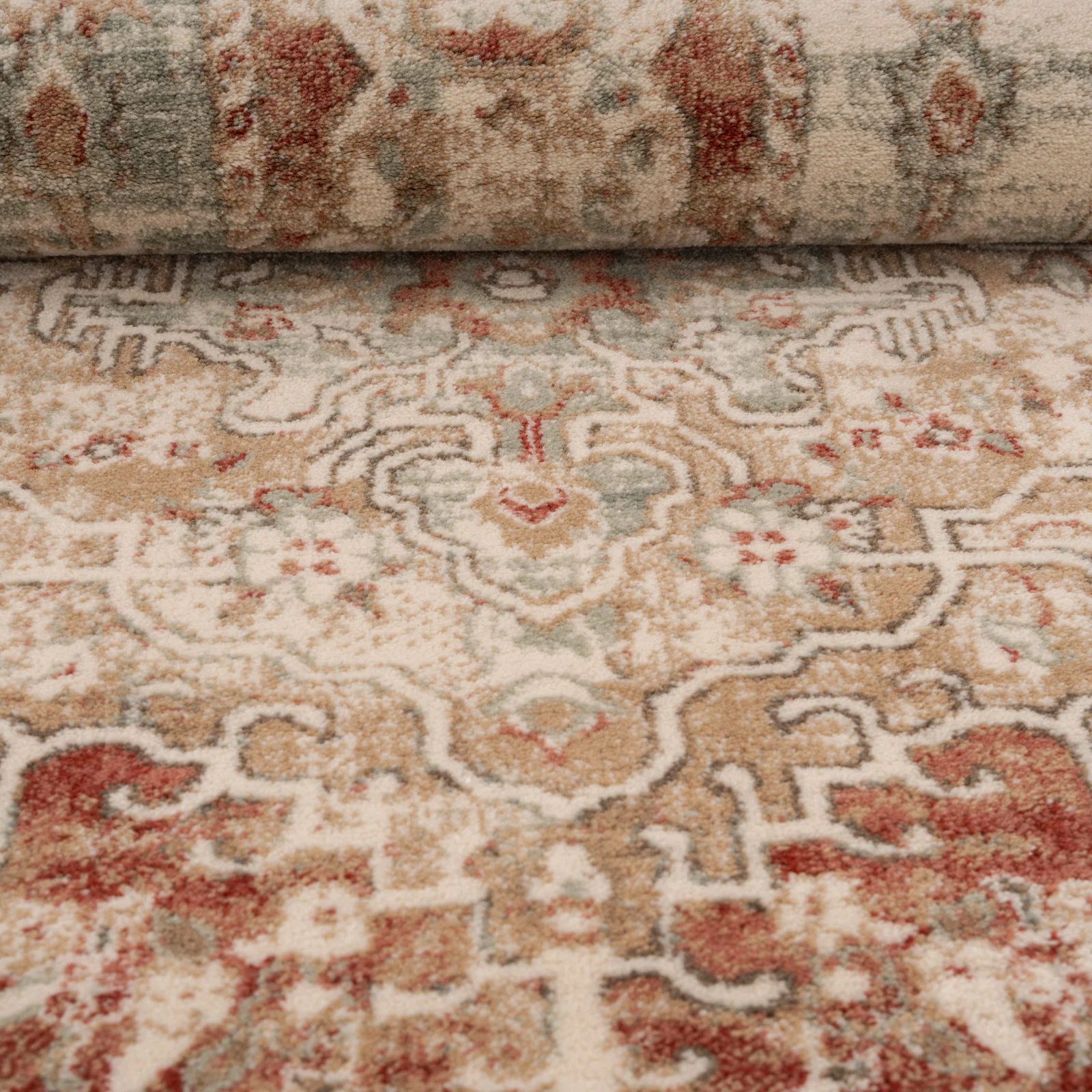 Traditional Plush Terracotta Rug - Selma - Image 13