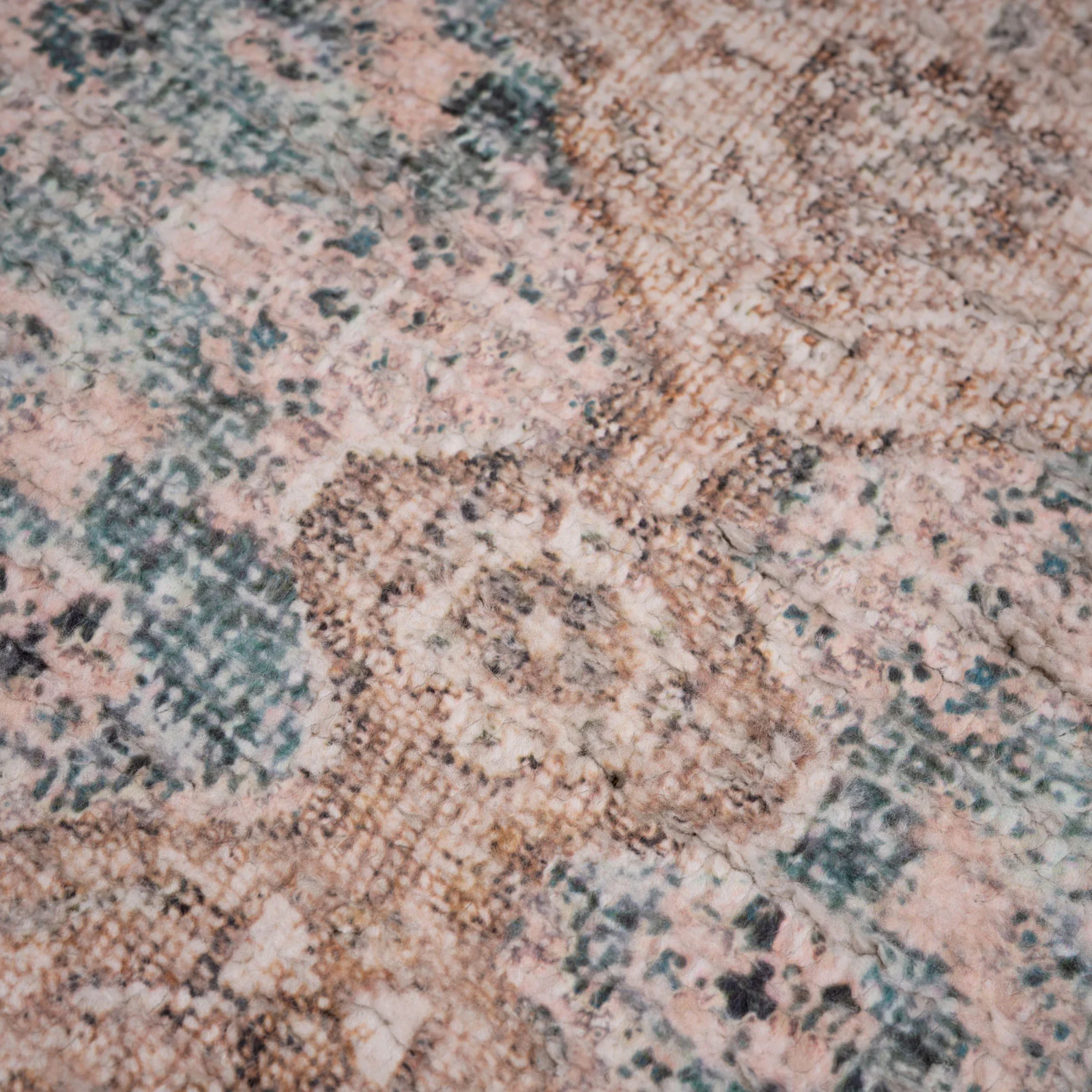 Vintage Blue Diamond Rug - Genevieve - Image 10
