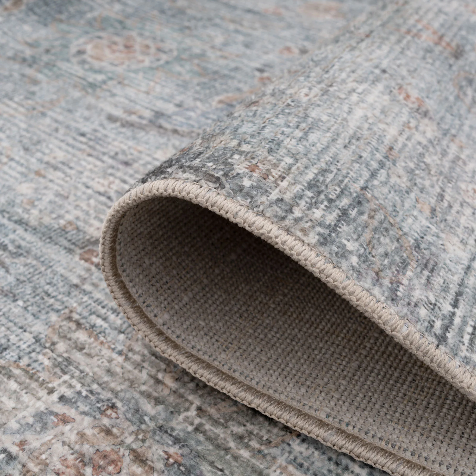 Vintage Blue Terra Floral Rug - Atticus - Image 15