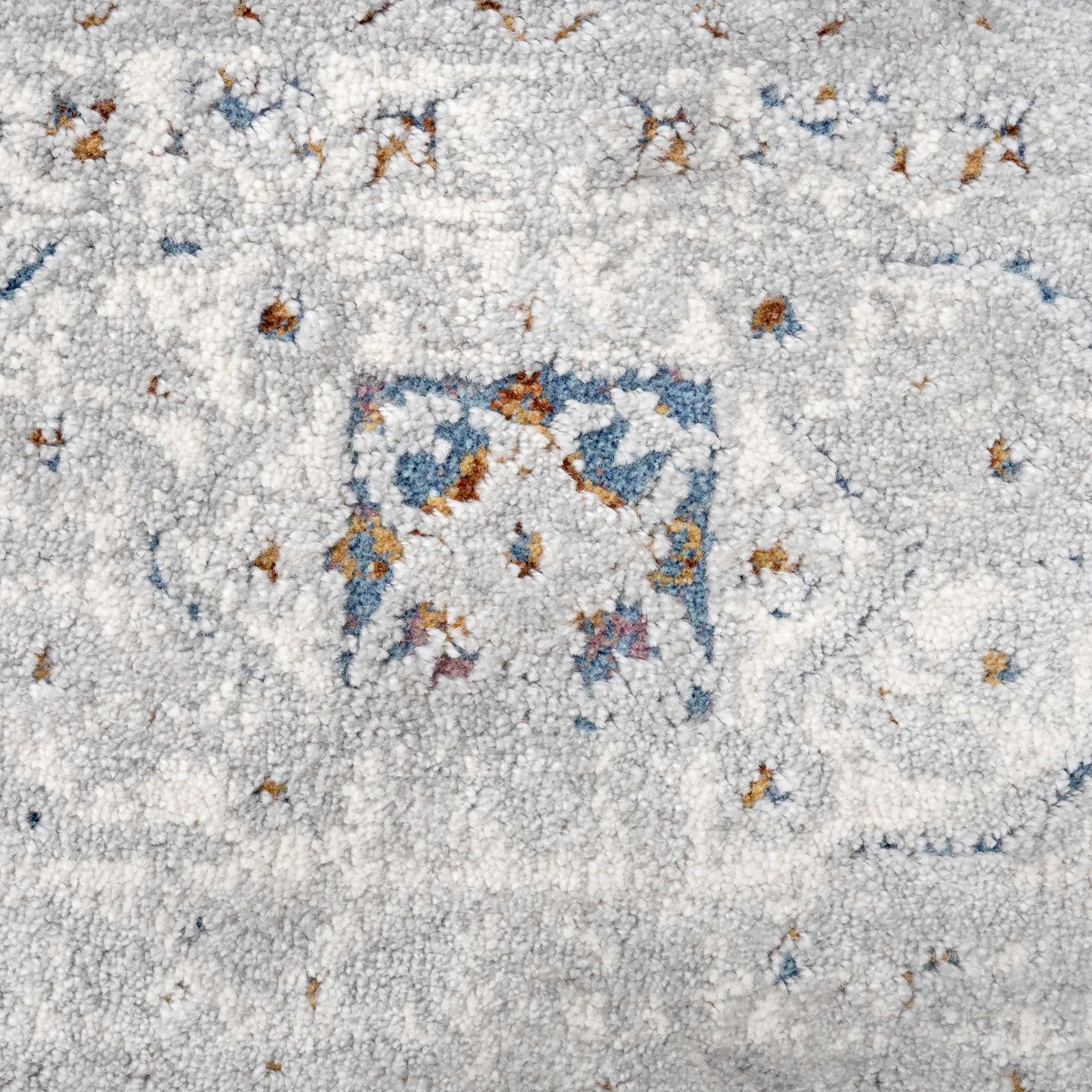 Vintage Grey Washed Effect Bedroom Rug - Image 4