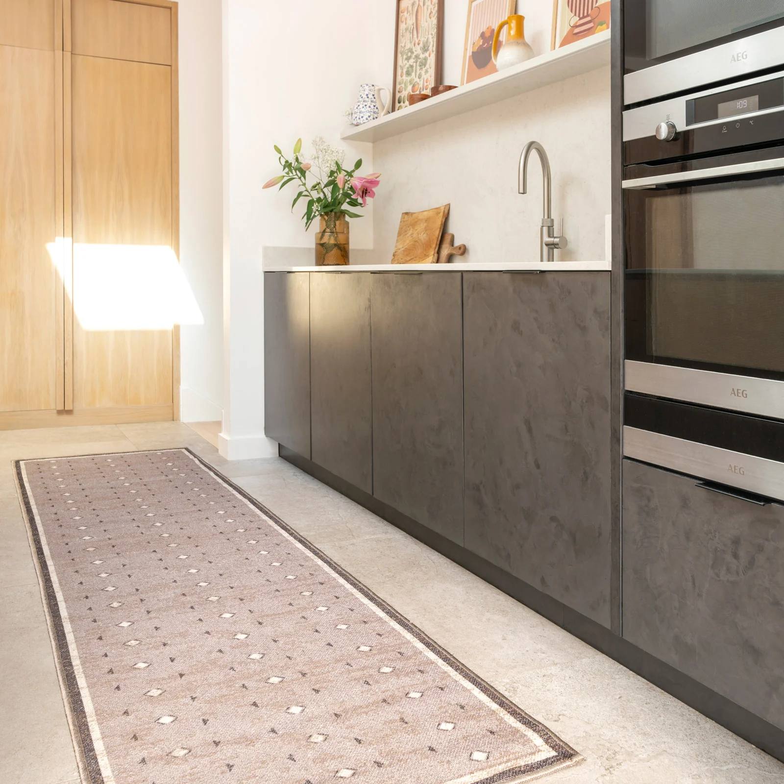 Washable Beige Berber Jute Style Rug - Lula - Image 6