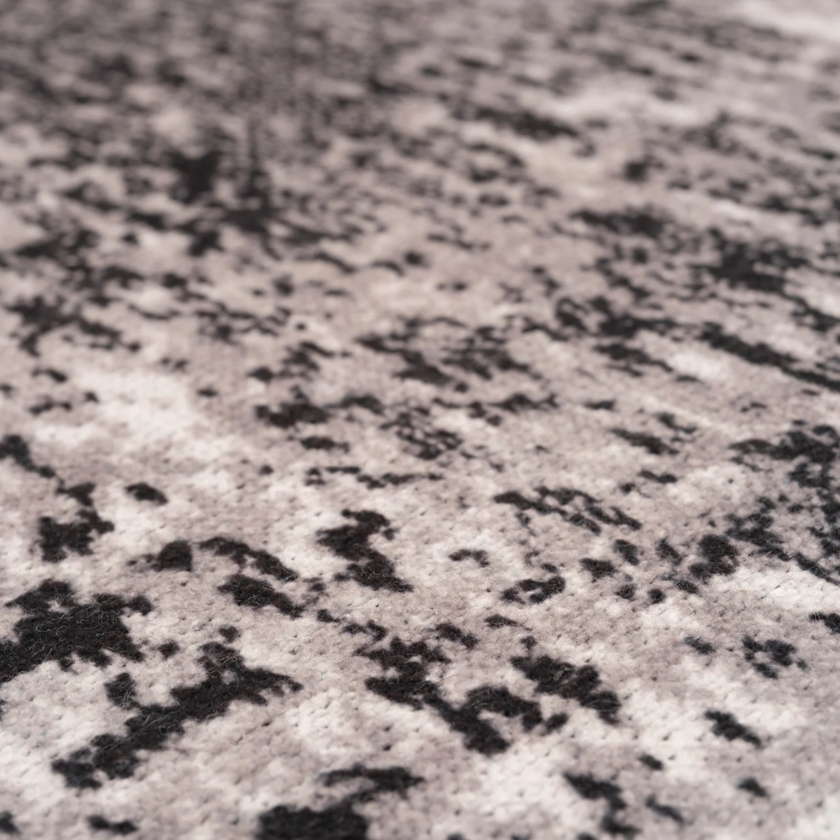 Washable Black Abstract Rug - Storm - Image 6