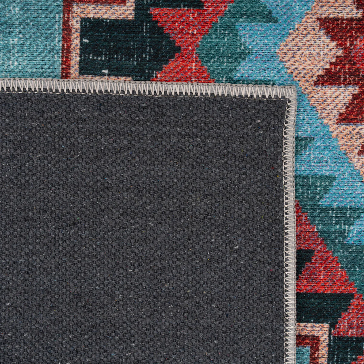 Washable Blue Berber Style Runner - Yasmine - Image 4
